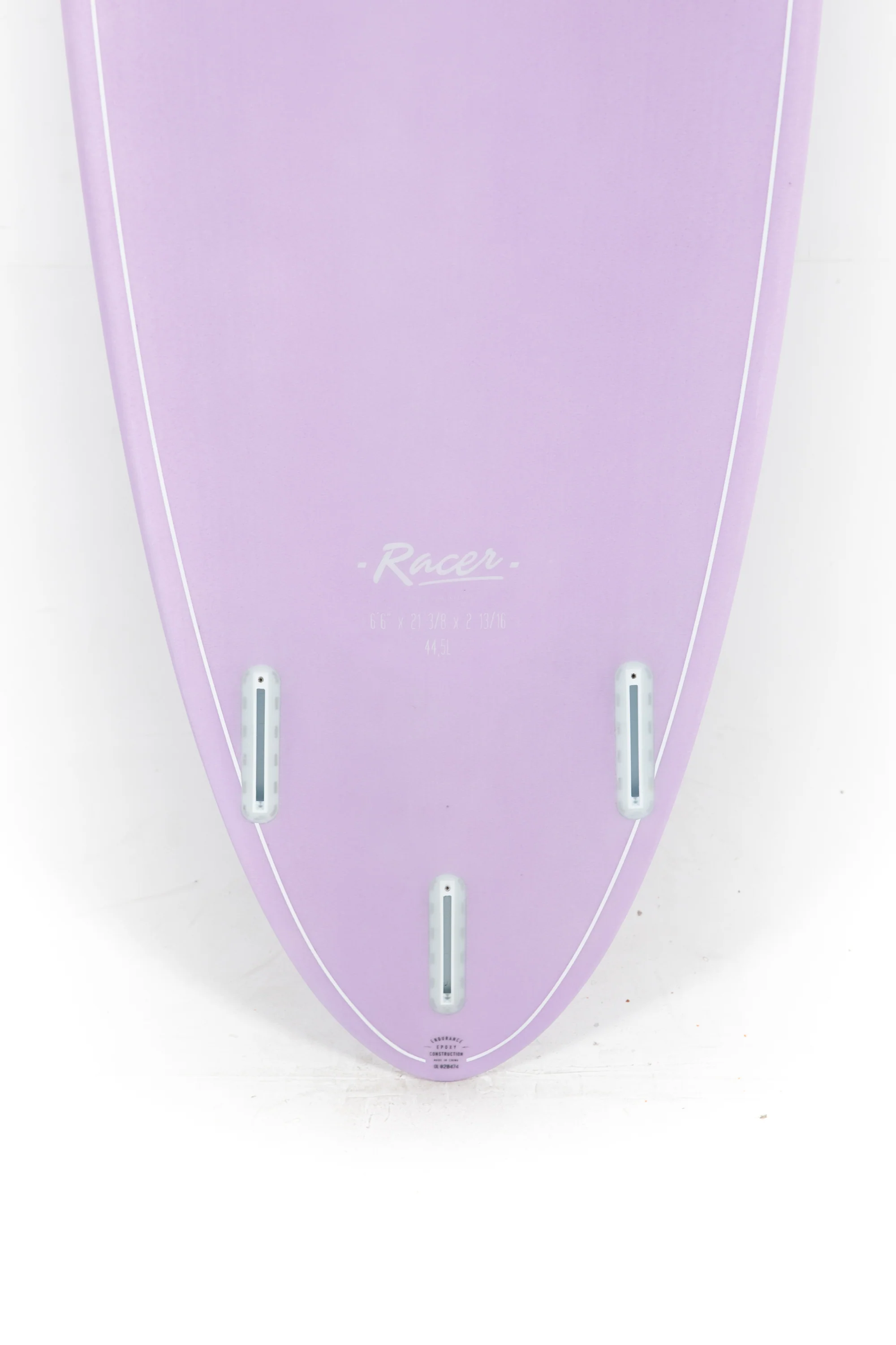 Indio Surfboards - RACER Lilac - 6'6" x 21 3/8 x 2 13/16 - 44.5L - Image 8