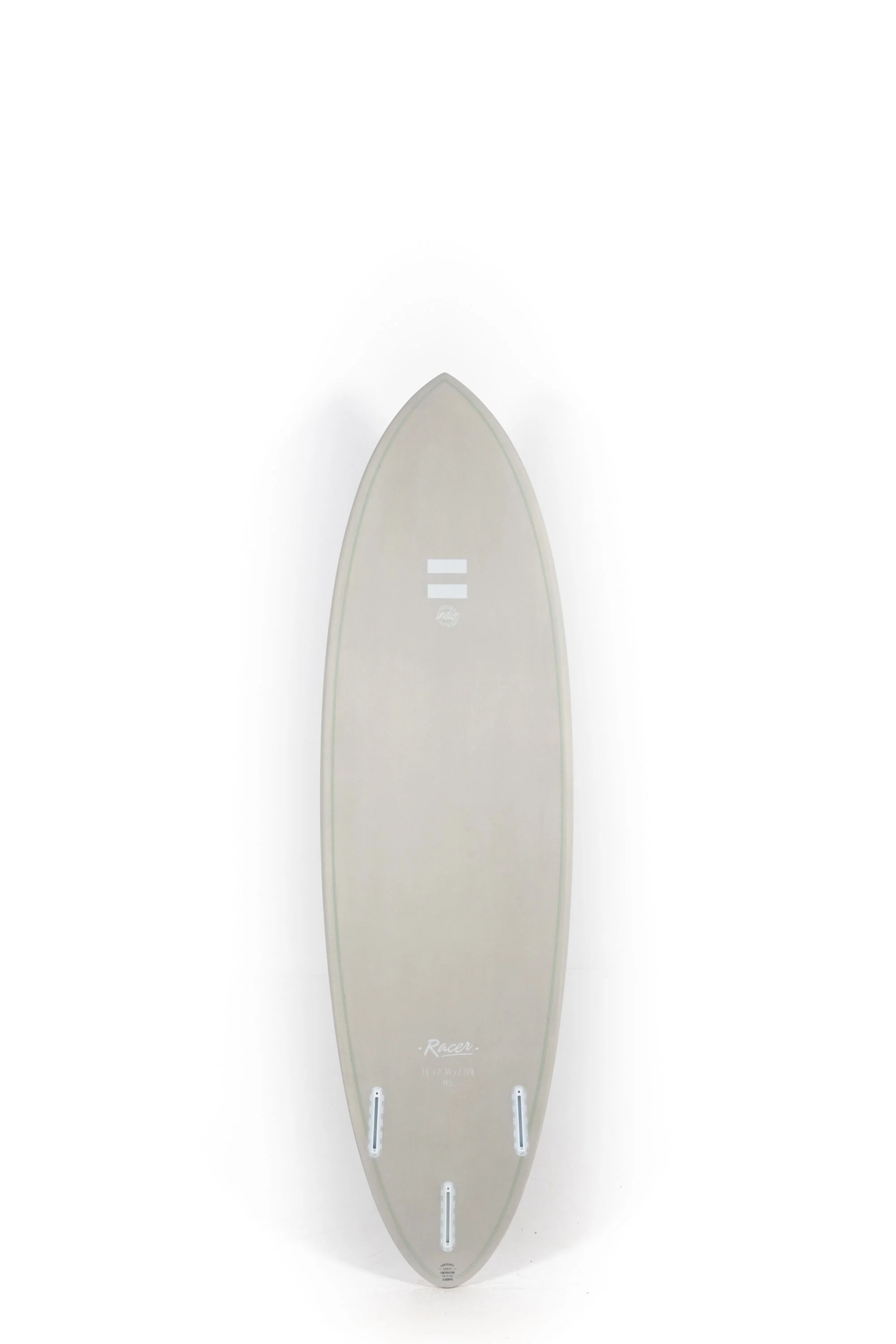 Indio Surfboards - RACER Grey - 6'6" x 21 3/8 x 2 13/16 - 44.5L - Image 2