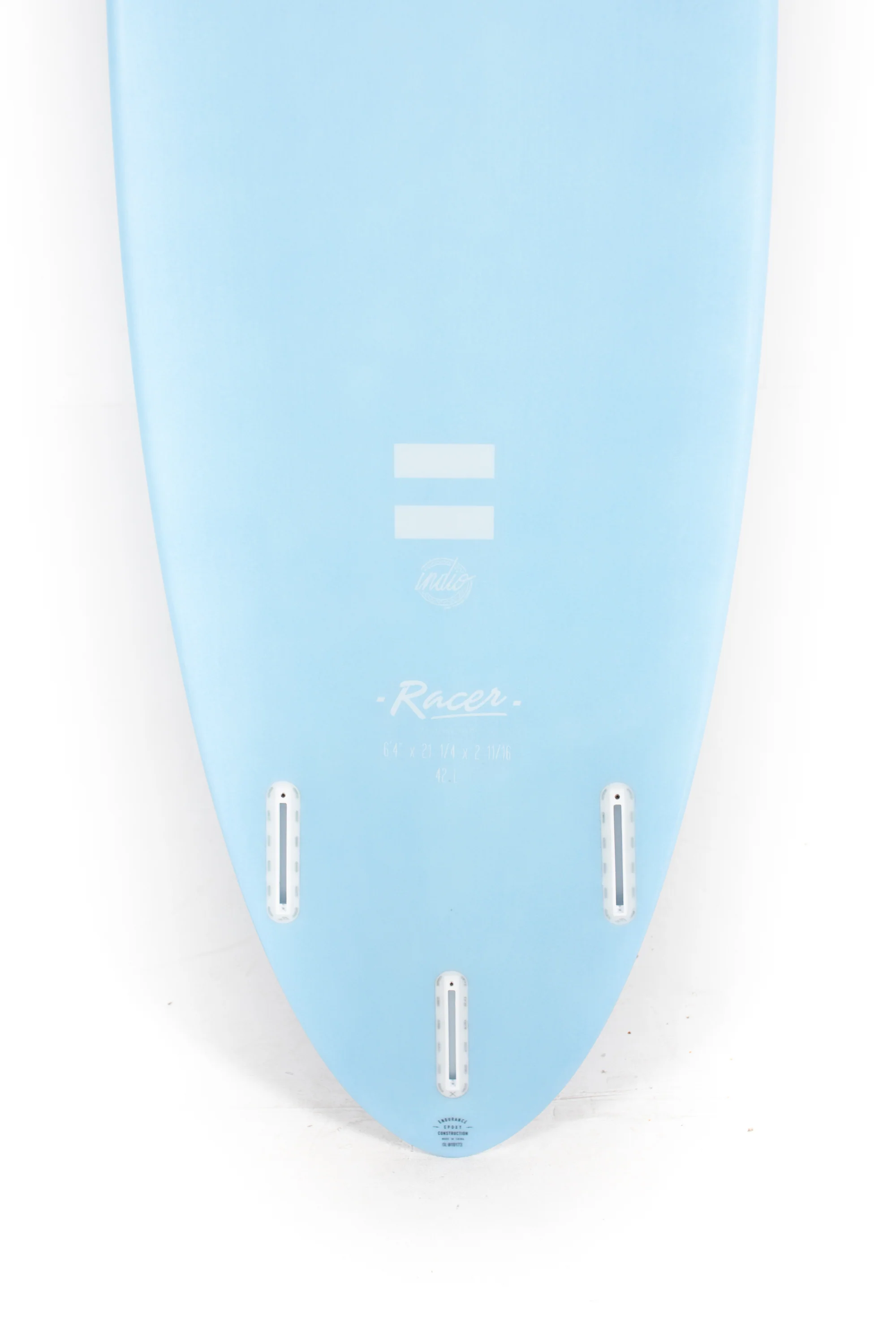 Indio Surfboards - RACER New Stripes - 6'4" x 21 1/4 x 2 11/16 - 42L - Image 8