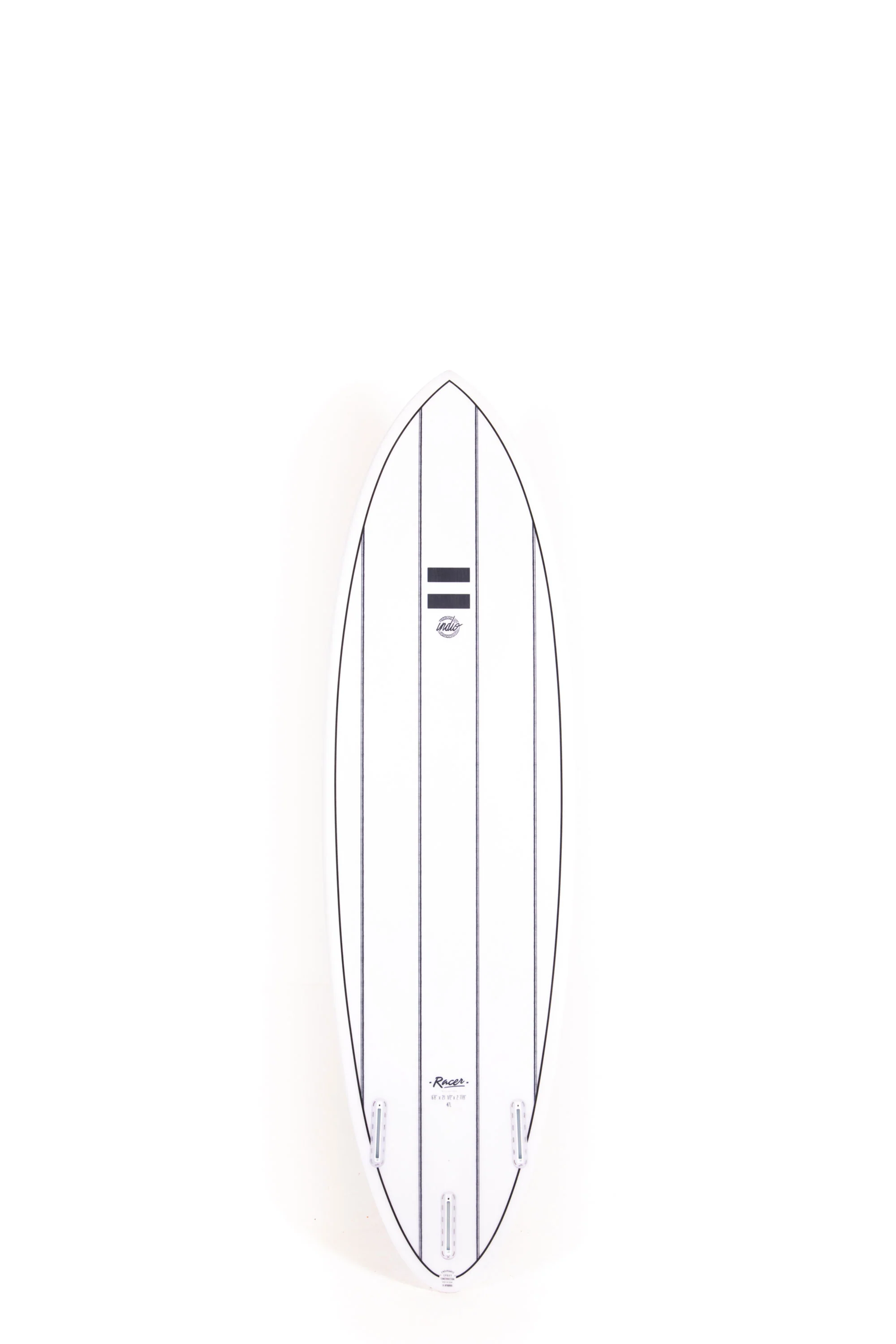 Indio Surfboards - RACER Stripes - 6'8" x 21 1/1 x 2 7/8 - 47L - Image 2