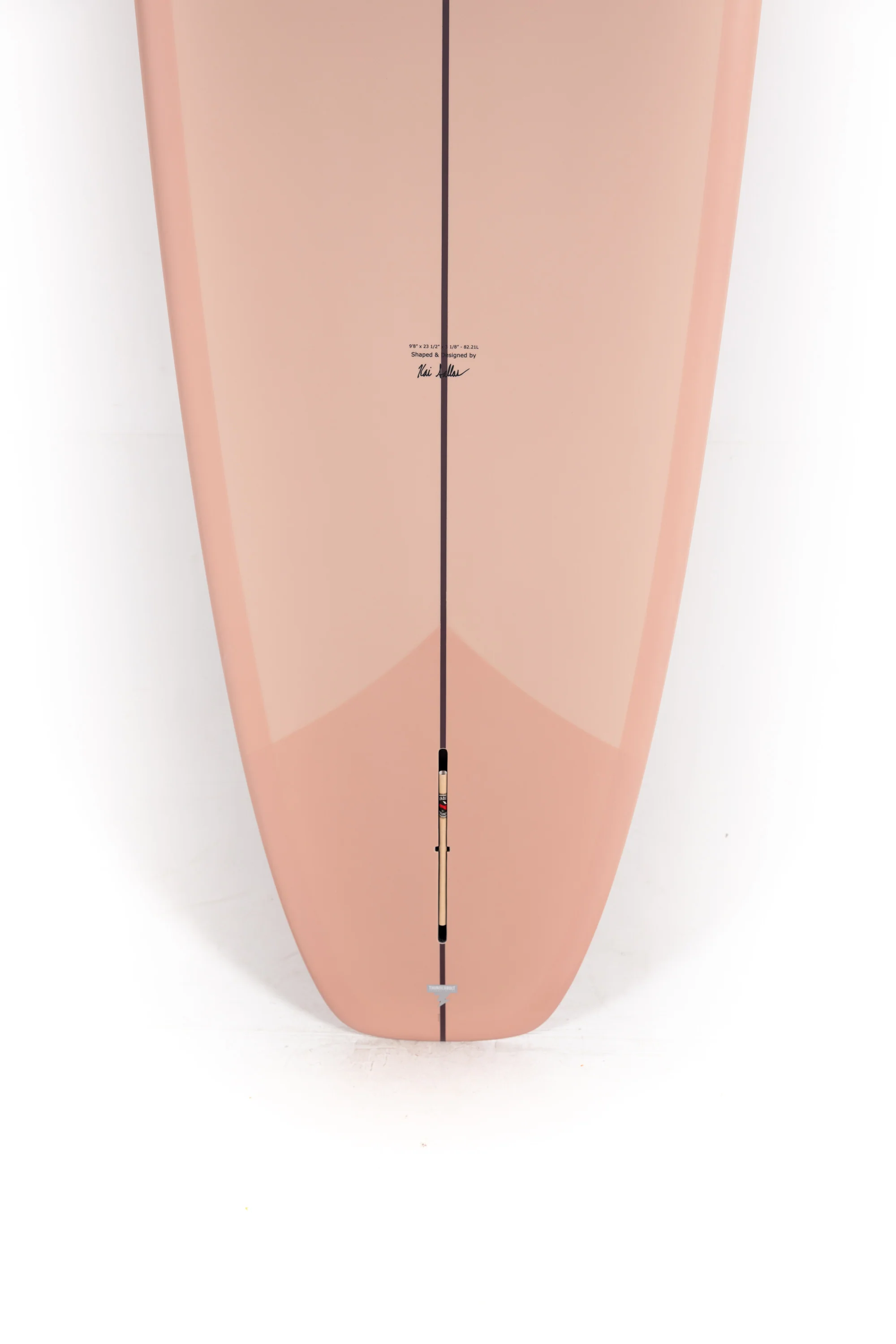 Kai Sallas Surfboards - TSUNAMI - TAUPE - Thunderbolt Silver - 9'8" x 23 1/2" x 3 1/8" - 82.2L - Image 8