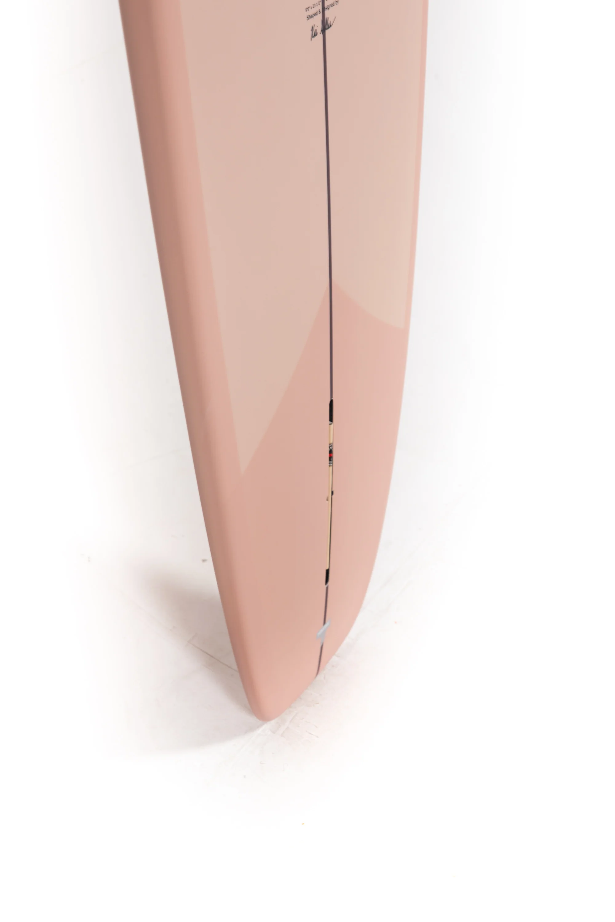 Kai Sallas Surfboards - TSUNAMI - TAUPE - Thunderbolt Silver - 9'8" x 23 1/2" x 3 1/8" - 82.2L - Image 9