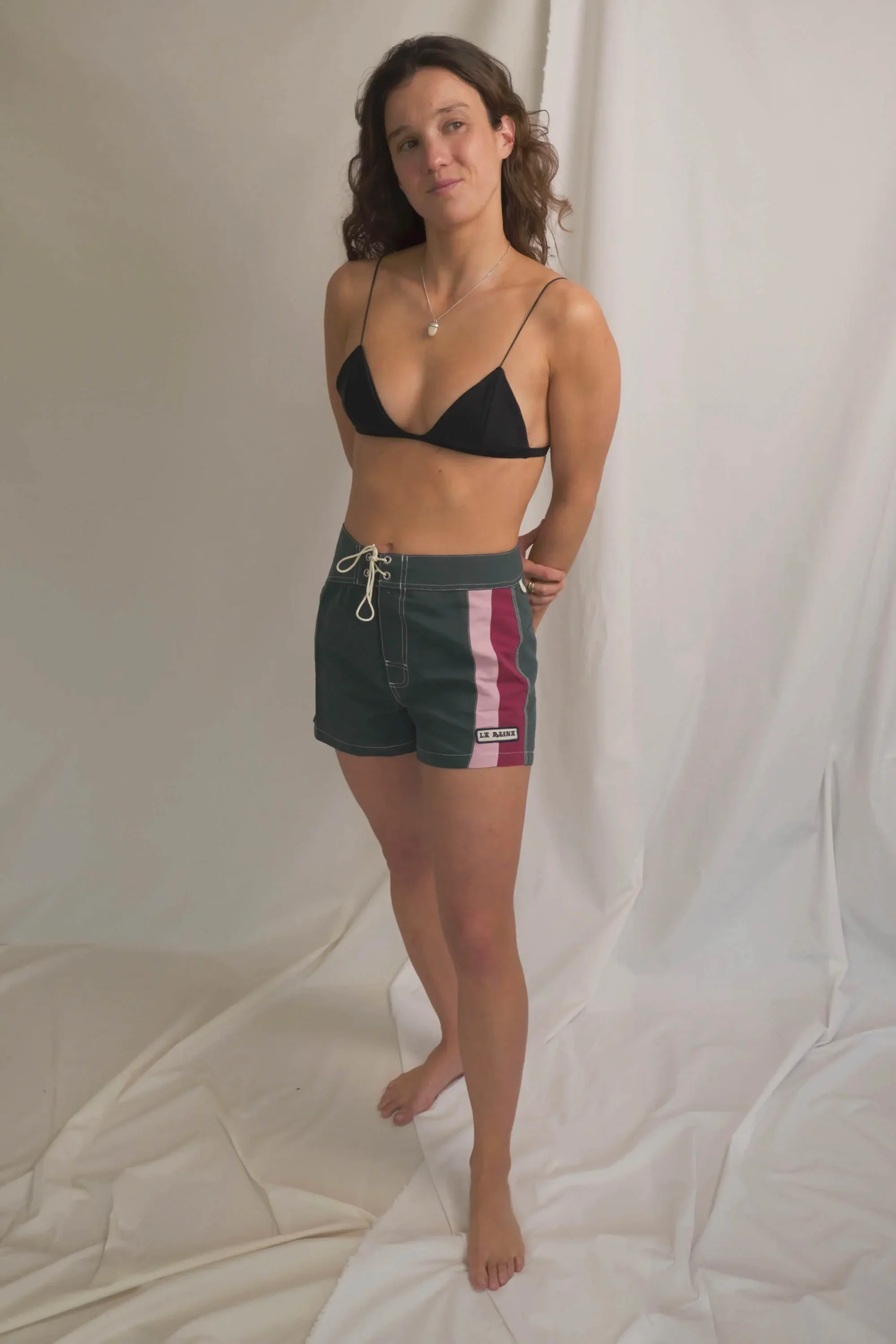 LA REINA BOARDSHORTS - MARINE STRIPES BOARDSHORT - WOMAN - Image 4