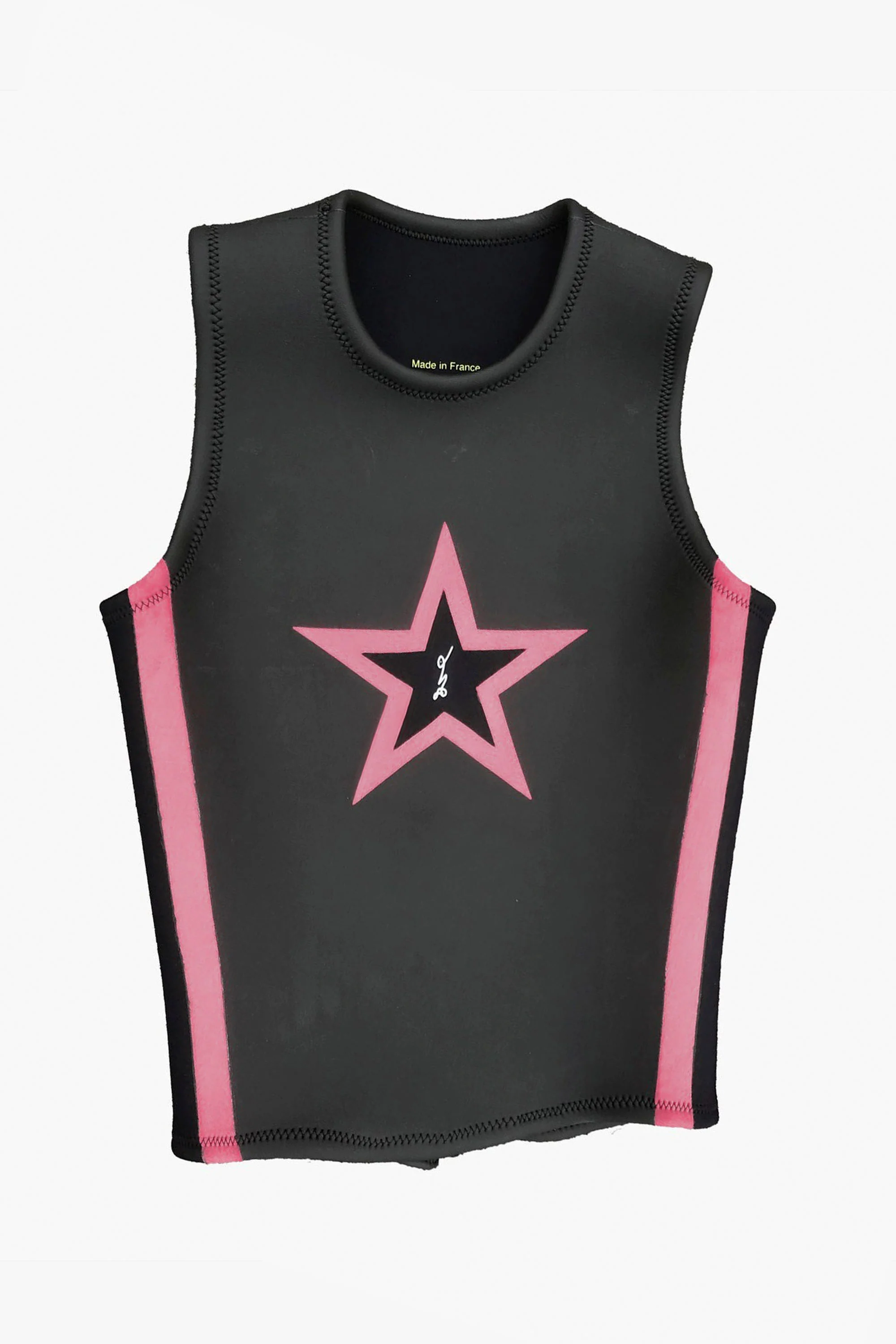 LEO WETSUITS - STAR TANK TOP - 2MM - JACKET - BLACK/NEON PINK - MAN - Image 3