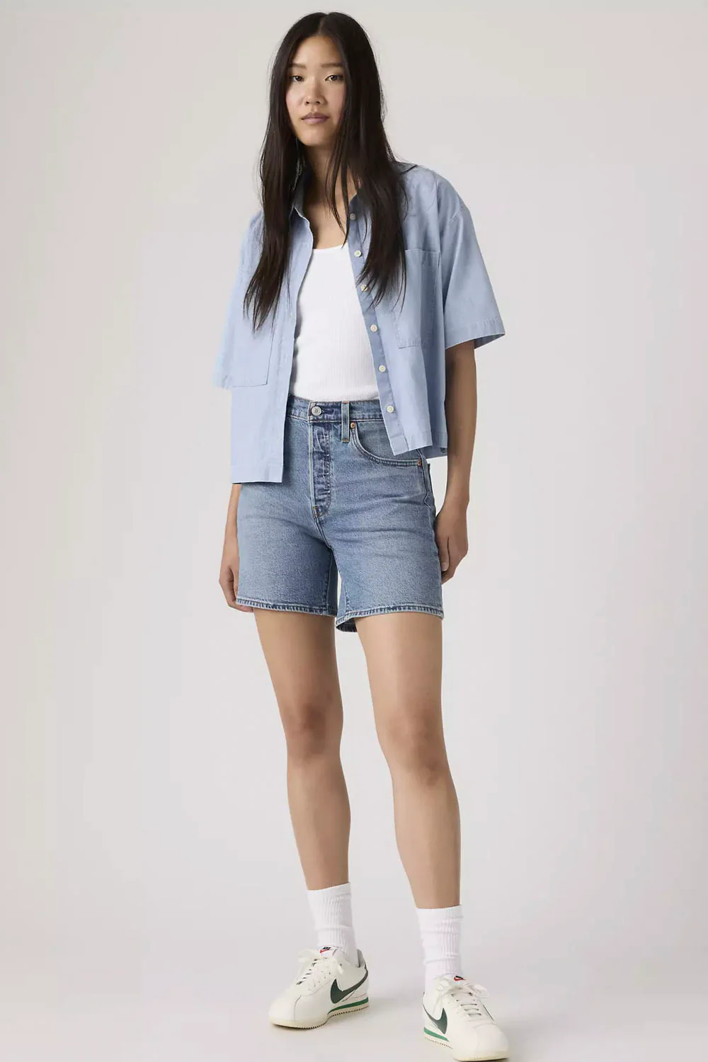 LEVIS - 501 MID THIGH SHORT - LW PEN RING