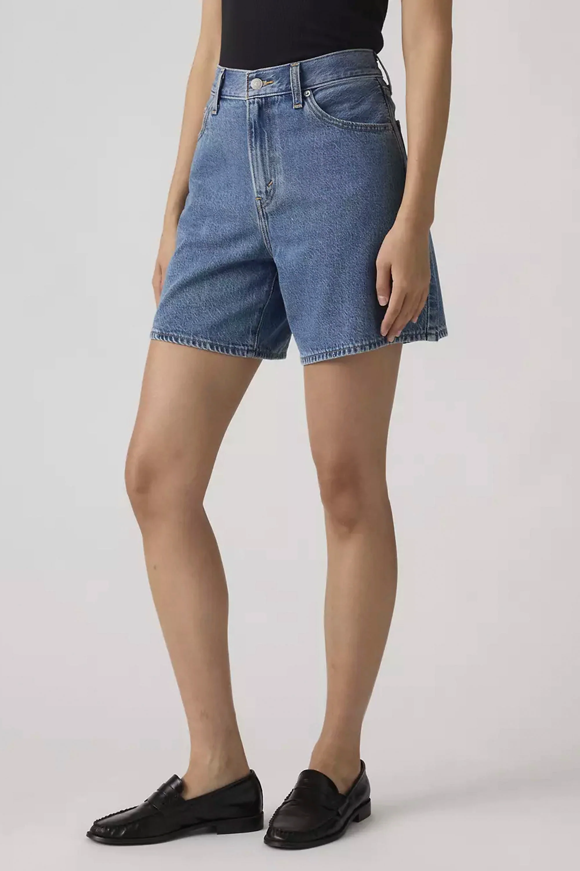LEVIS - HIGH BAGGY SHORT - OWN IT TENCEL - Image 3