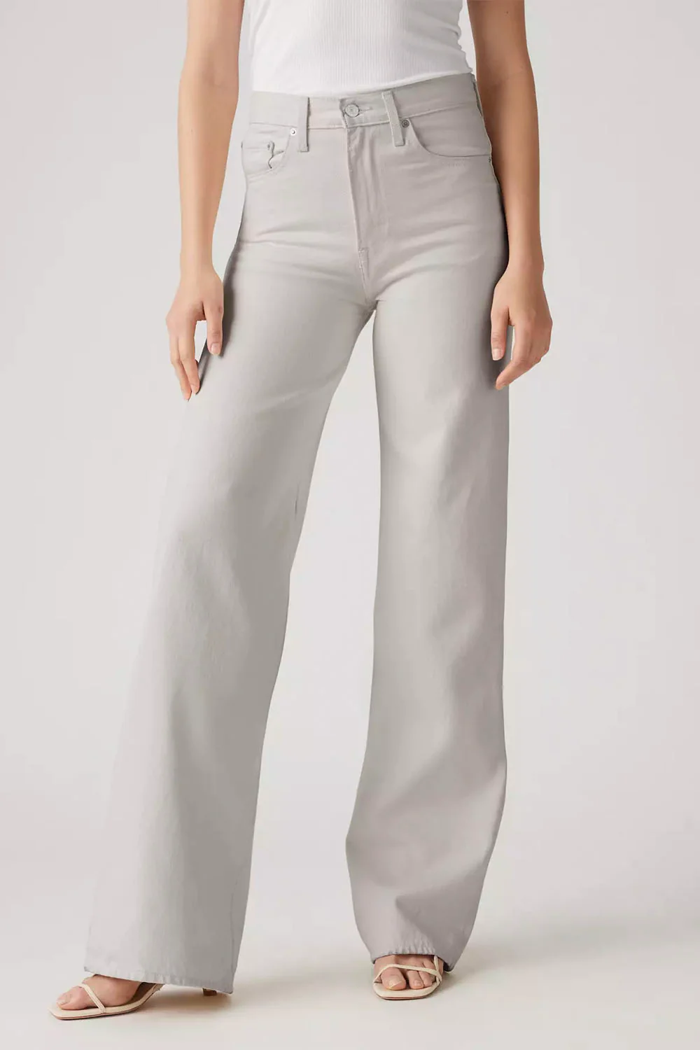 LEVIS - RIBCAGE WIDE LEG PANT - PEBBLED PATH - Image 2
