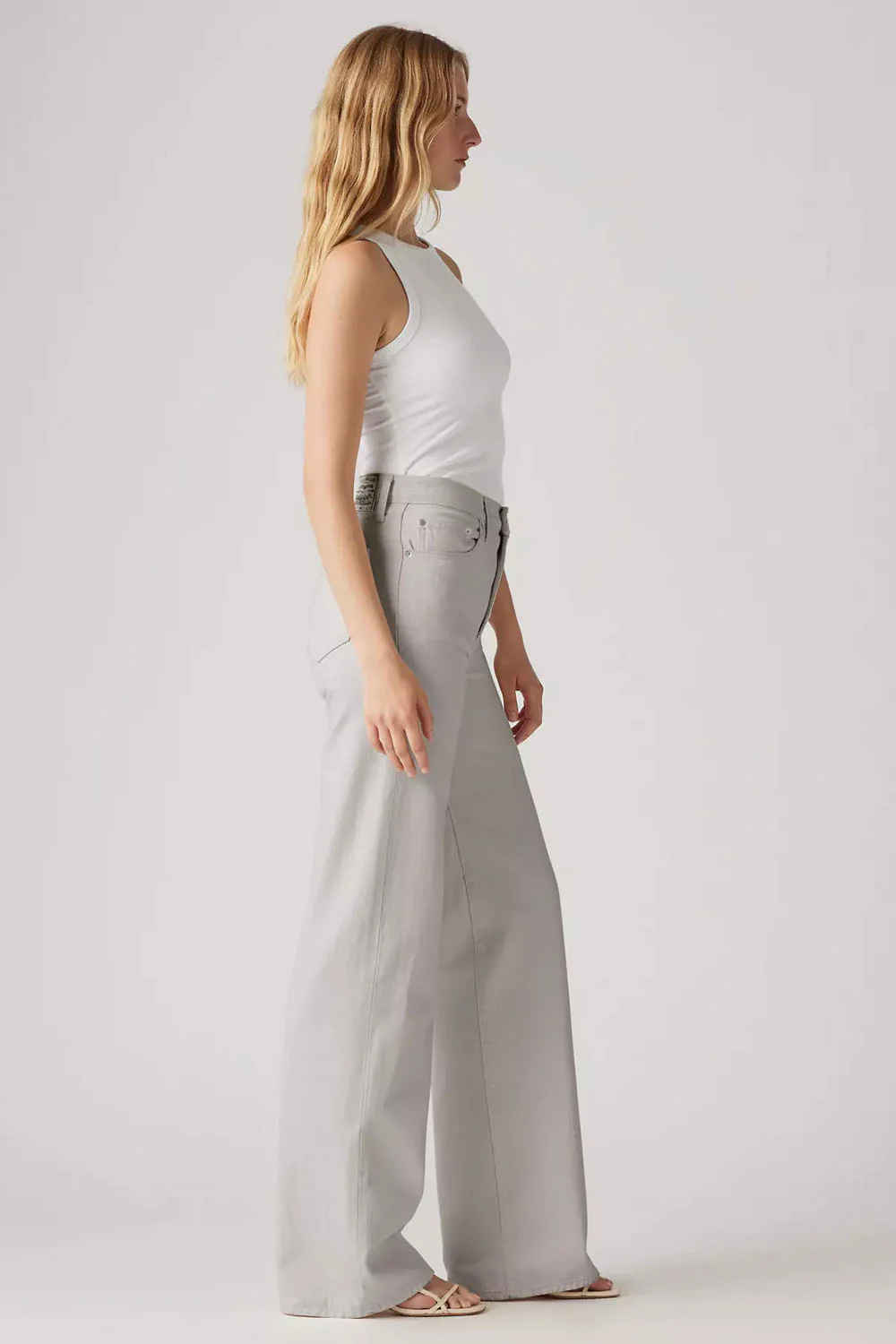 LEVIS - RIBCAGE WIDE LEG PANT - PEBBLED PATH - Image 3