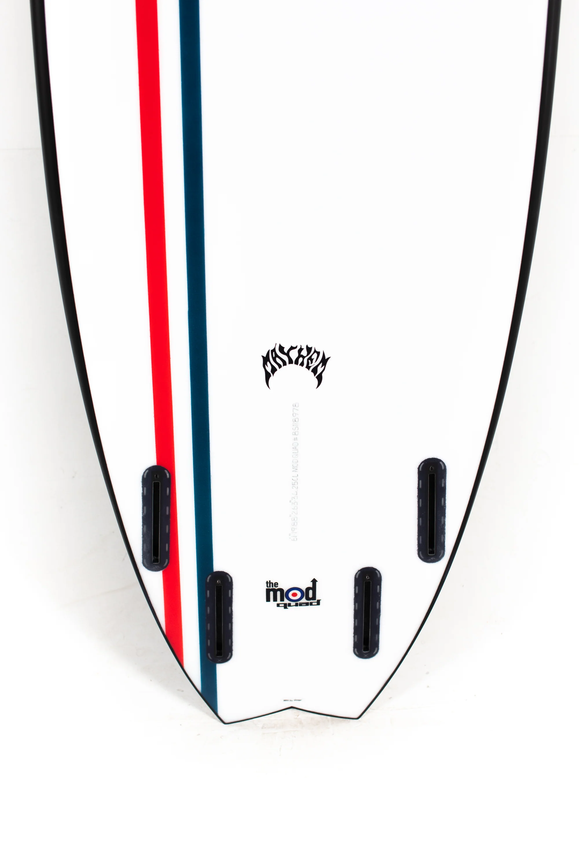 Lost Surfboards - MOD QUAD by Matt Biolos - BLACK SHEEP - FUTURES - 6'1" x 19.88" x 2.63" - 34.25L - BS118978 - Image 8