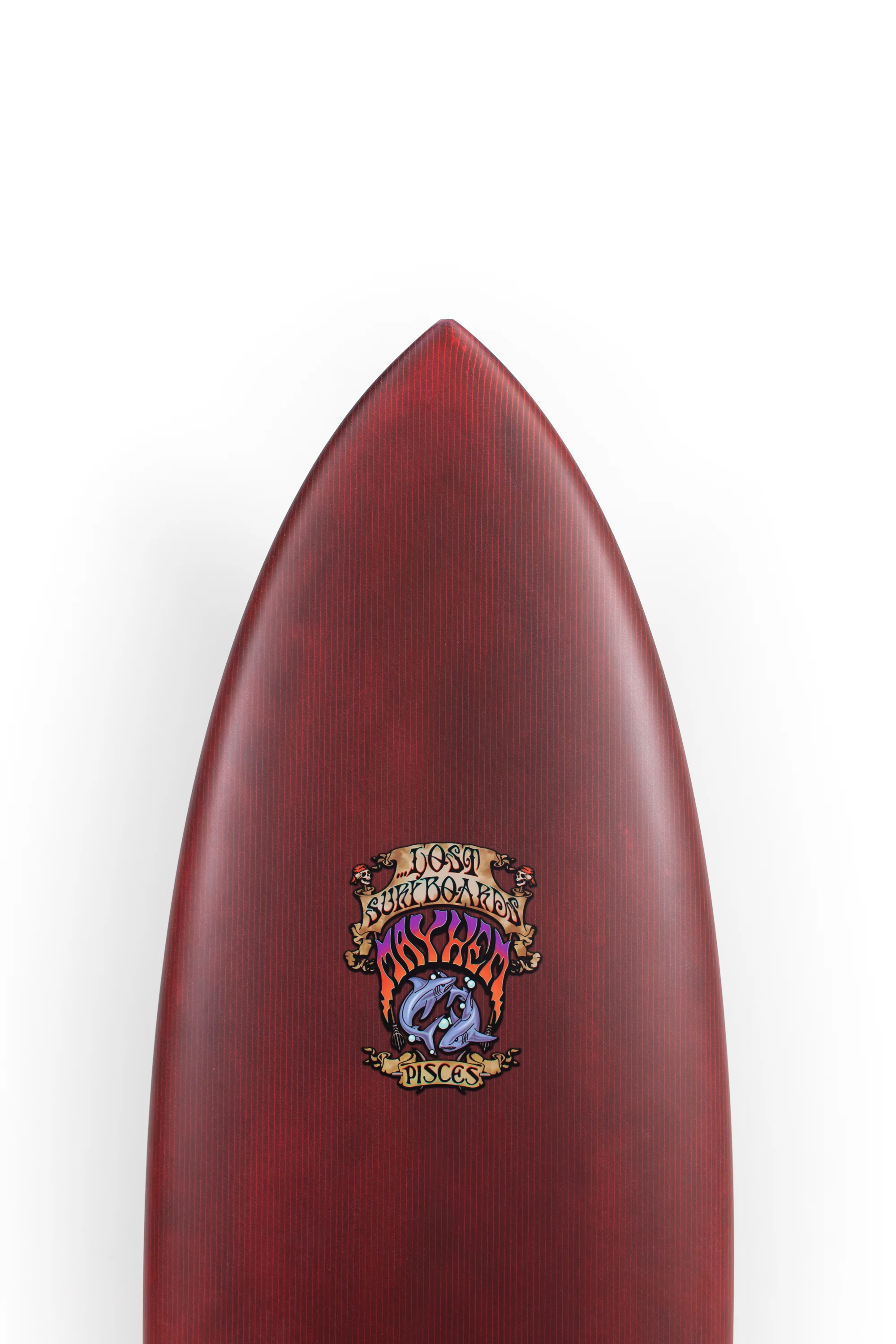 Lost Surfboards - PISCES by Matt Biolos - BLACK SHEEP - FCS II - RED - 5'10" x 21 x 2.55 - 35.5L - BS119073 - Image 3