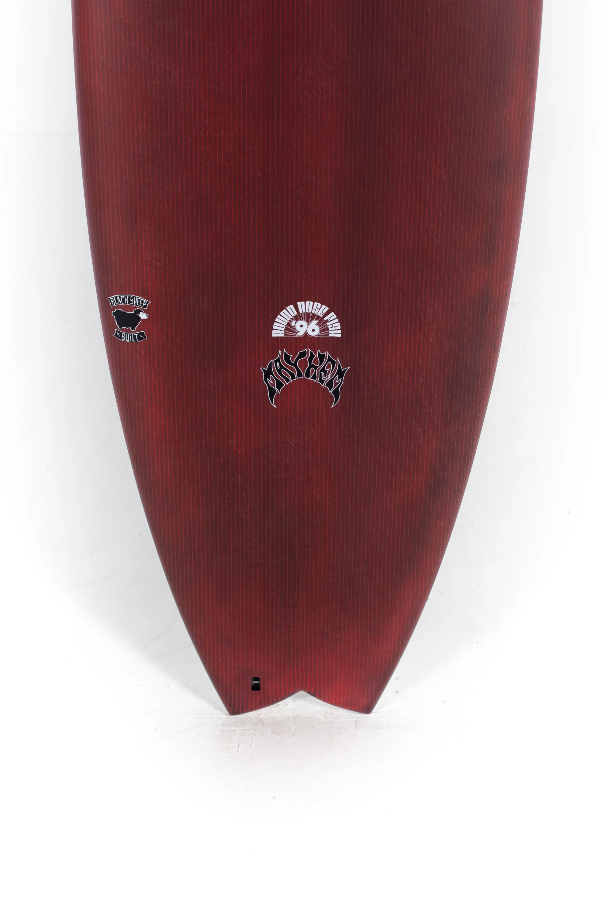 Lost Surfboards - RNF '96 by Matt Biolos - BLACK SHEEP - FCSII - RED - 5'5" x 19.5" x 2.37 - 28.5L - BS119009 - Image 4