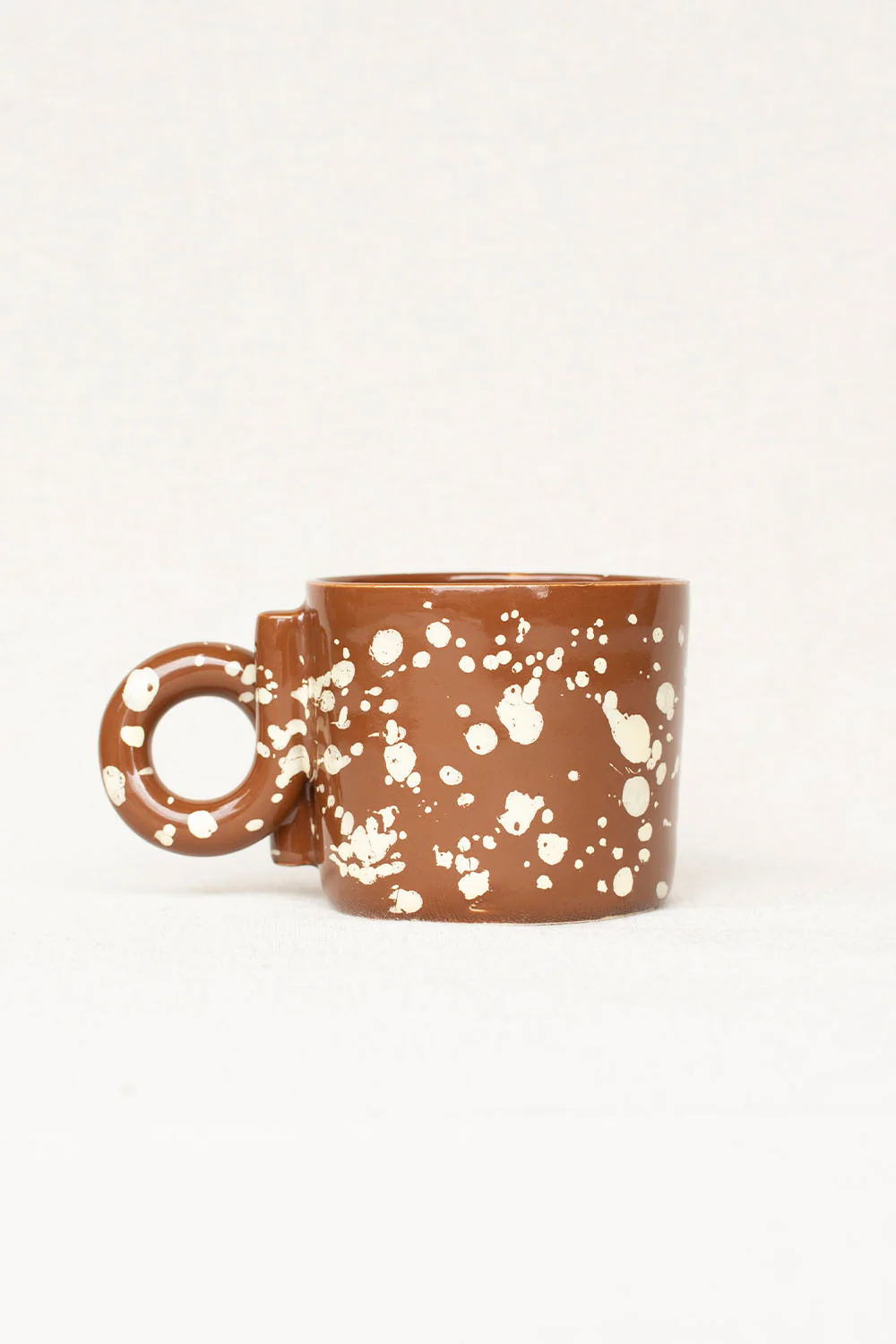 LUZ CERAMICS - BROWN WHITE MUG
