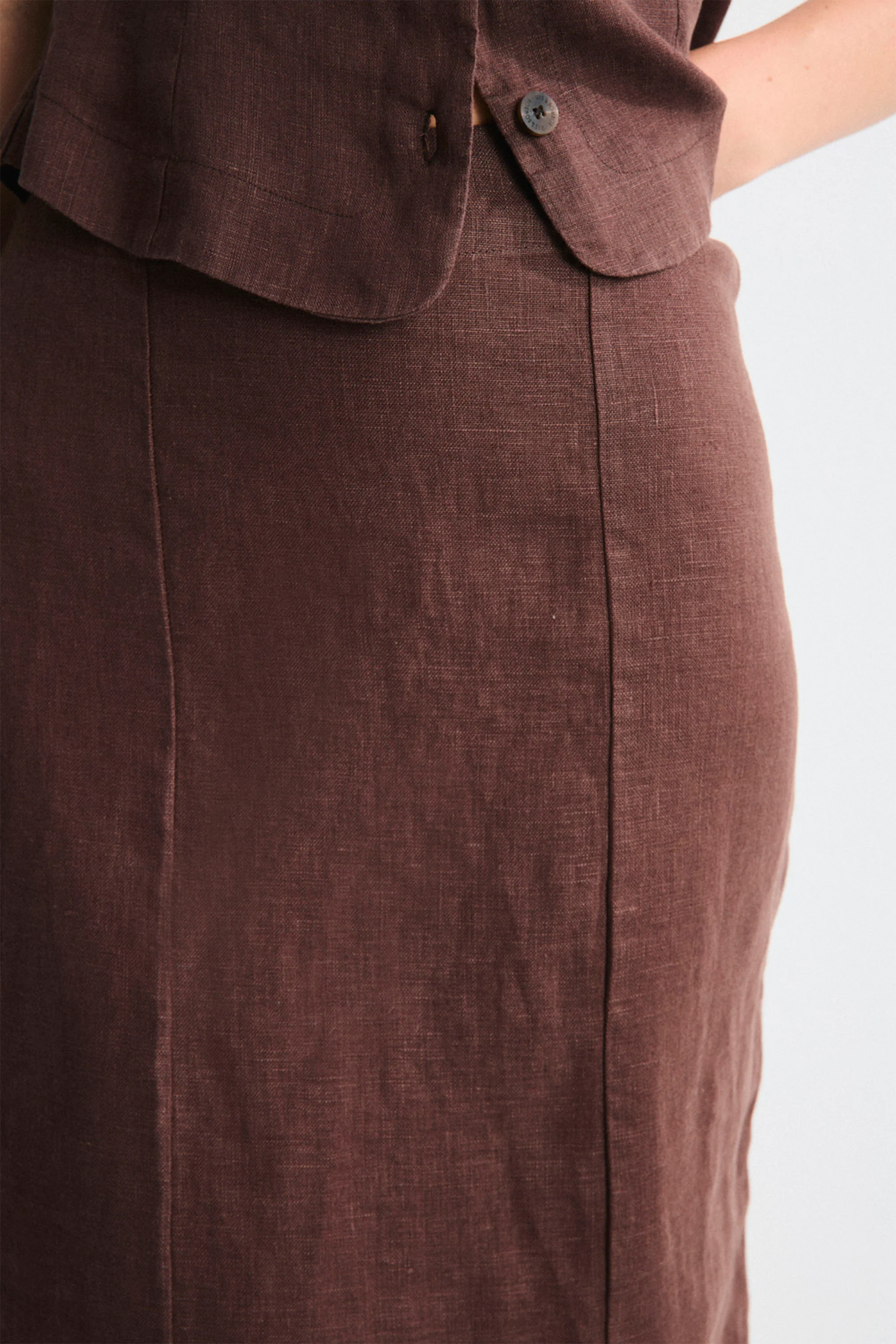 MUS & BOMBON - CYRA SKIRT - MARRON - Image 3