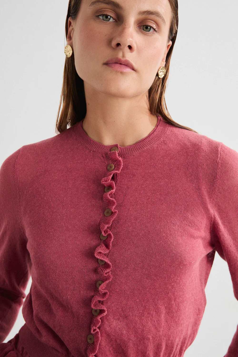 MUS & BOMBON - MIRRI CARDIGAN - ROSA OSCURO - Image 2