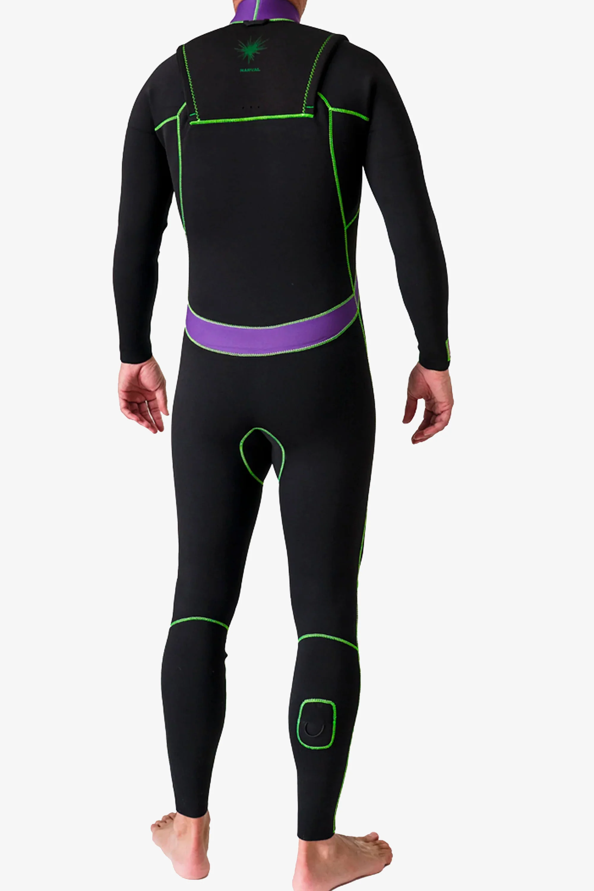 NARVAL - Narval X Shane Borland - Sur Wetsuit - 3.2mm - Black/Purple/Neon Green - Man - Image 2