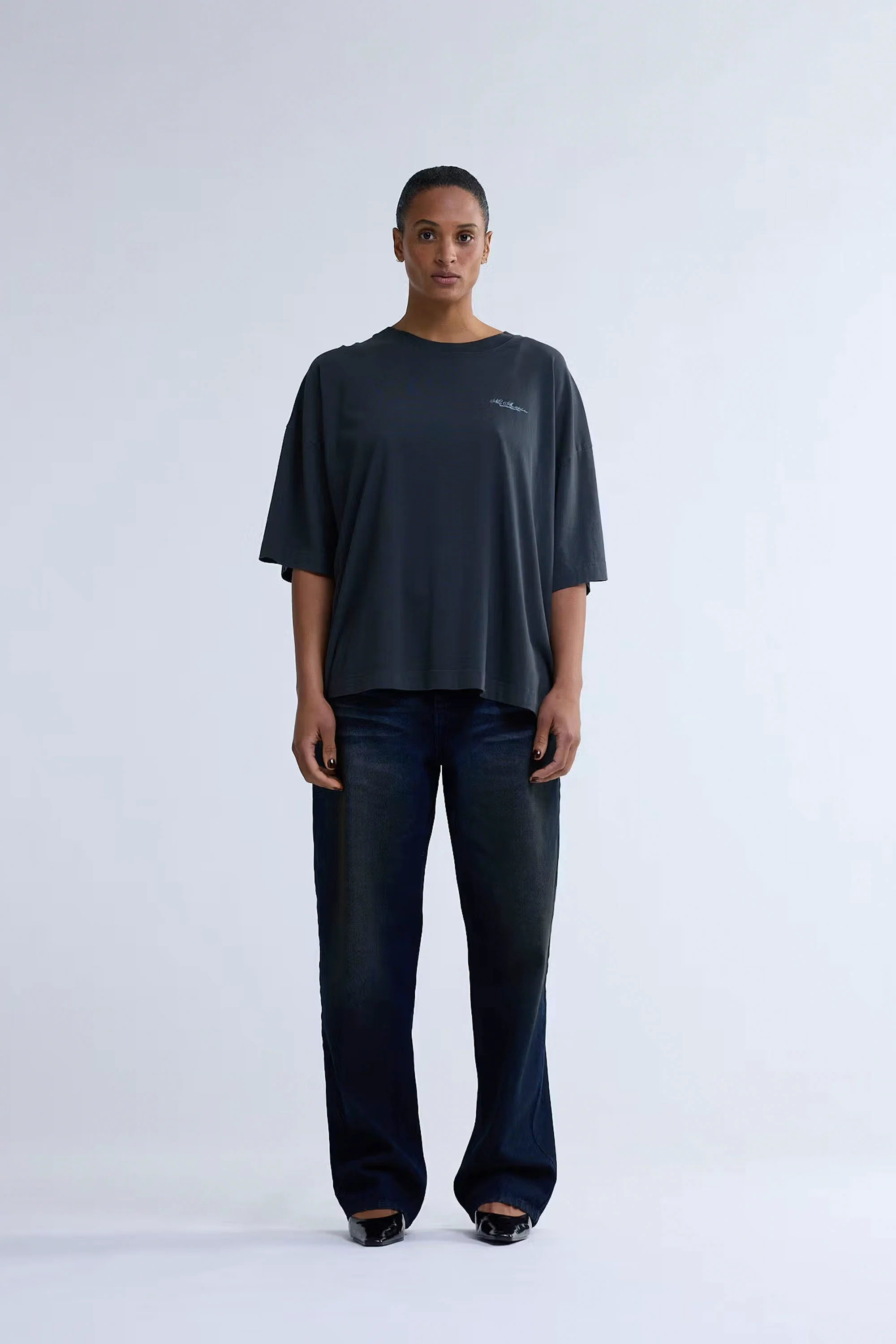 NEW AMSTERDAM SURF ASSOCIATION - BIG LOGO TEE - ANTHRACITE - Image 3