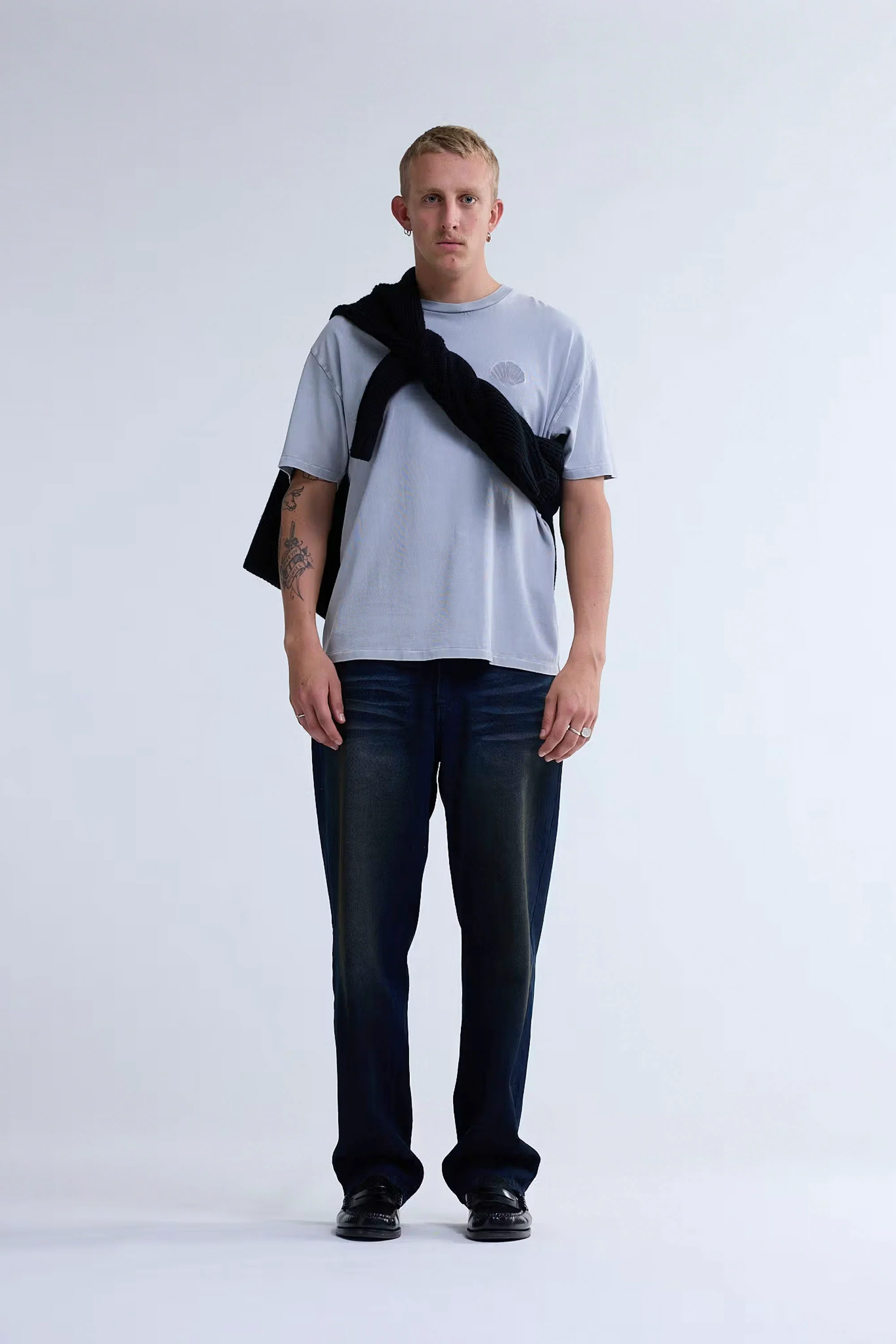 NEW AMSTERDAM SURF ASSOCIATION - CHOP TEE - WASHED GREY - Image 3