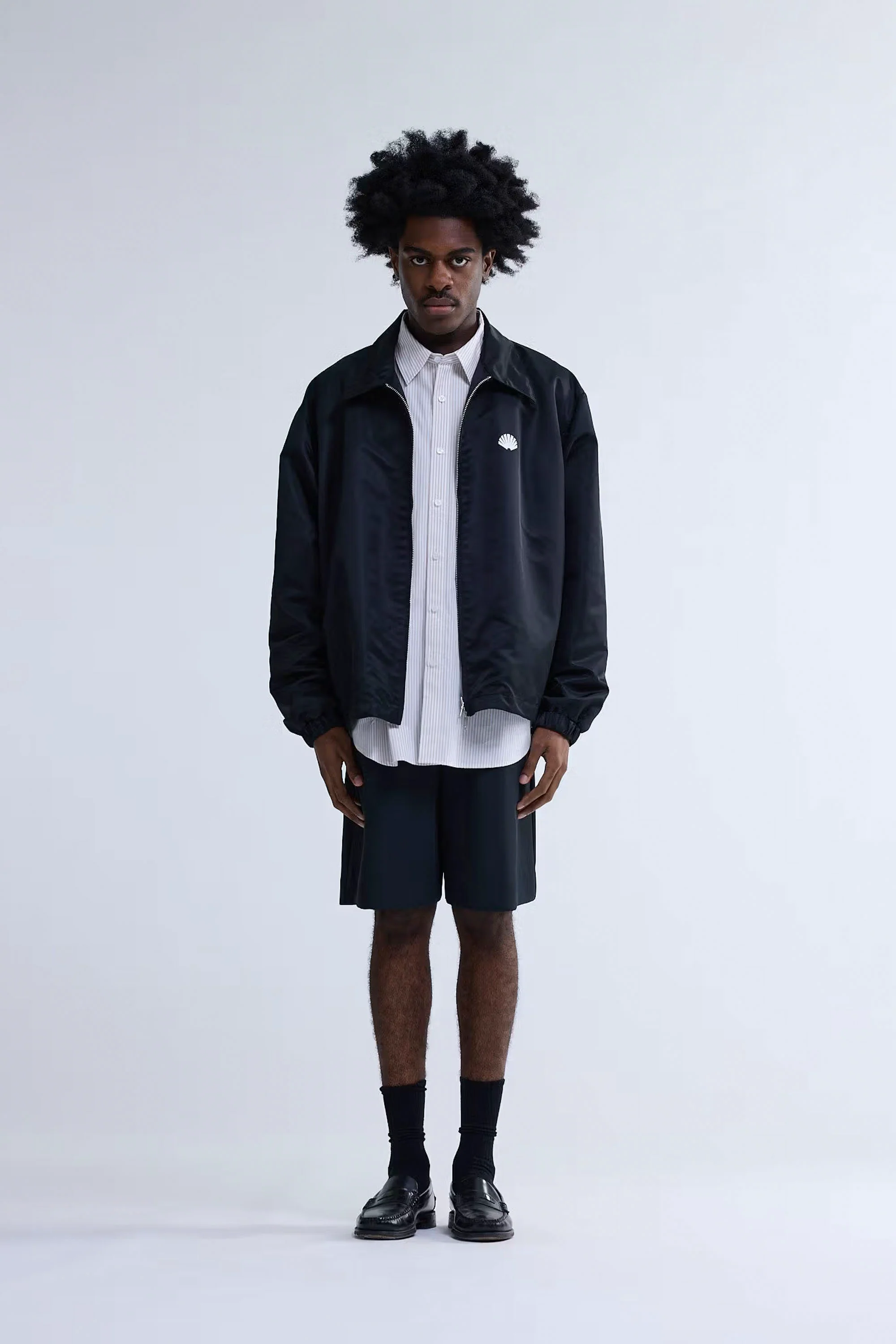 NEW AMSTERDAM SURF ASSOCIATION - COACH JACKET - BLACK