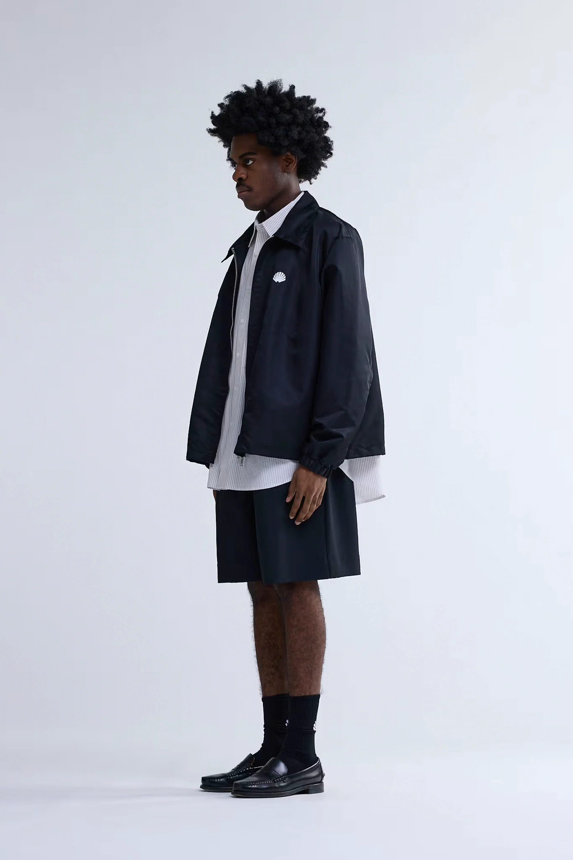 NEW AMSTERDAM SURF ASSOCIATION - COACH JACKET - BLACK - Image 3