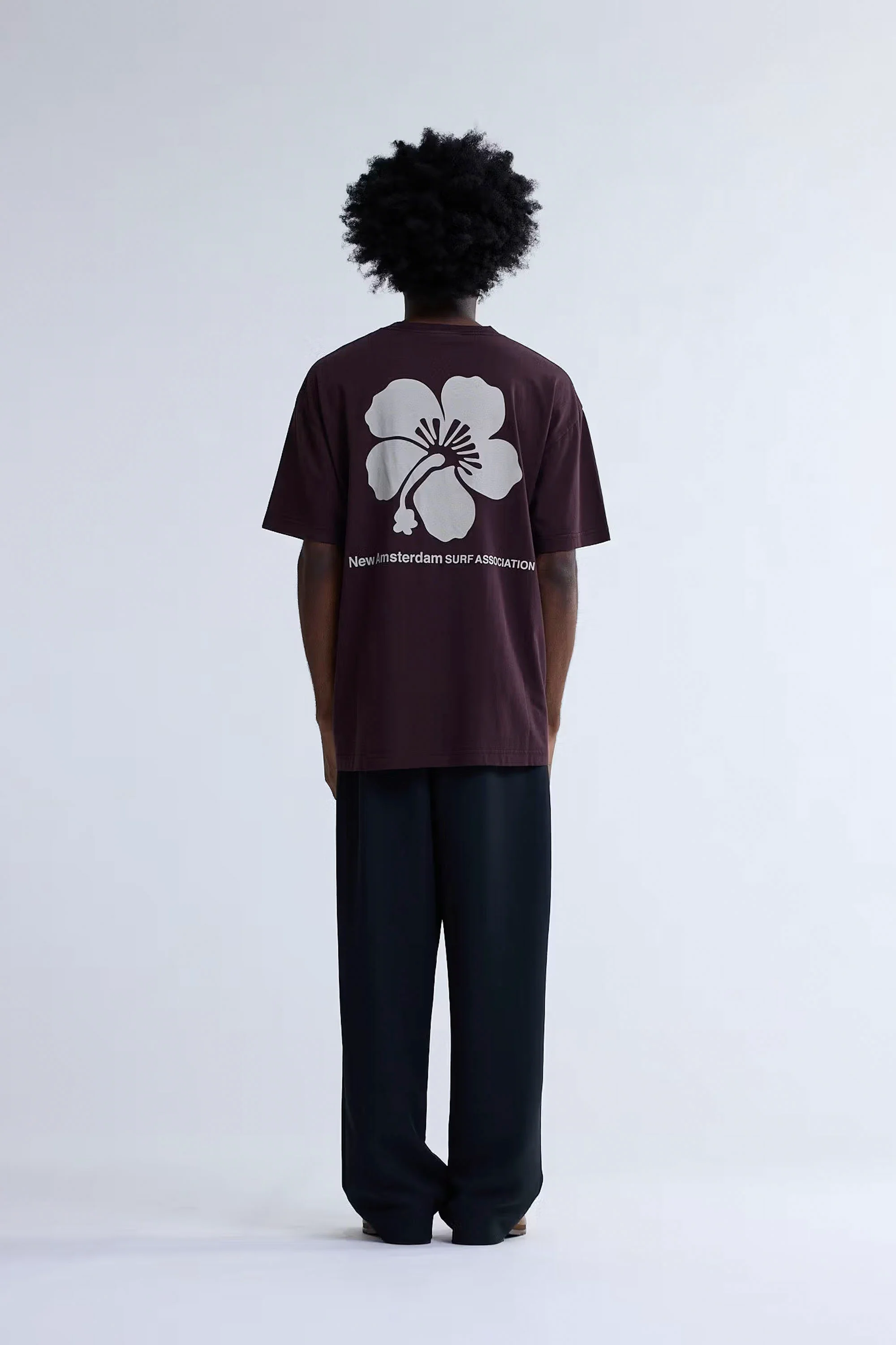 NEW AMSTERDAM SURF ASSOCIATION - HIBISCUS TEE - WALNUT - Image 2