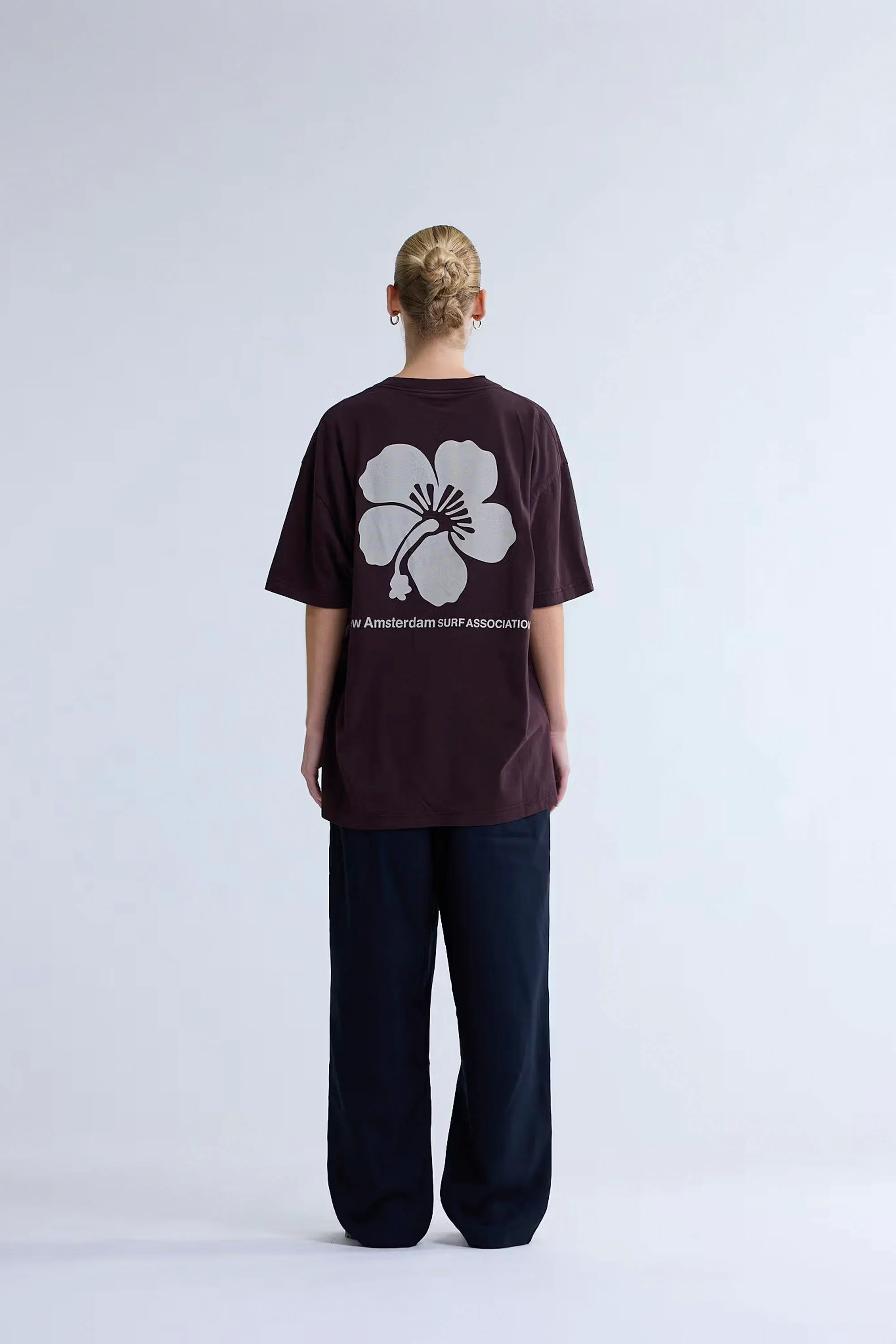 NEW AMSTERDAM SURF ASSOCIATION - HIBISCUS TEE - WALNUT - Image 3
