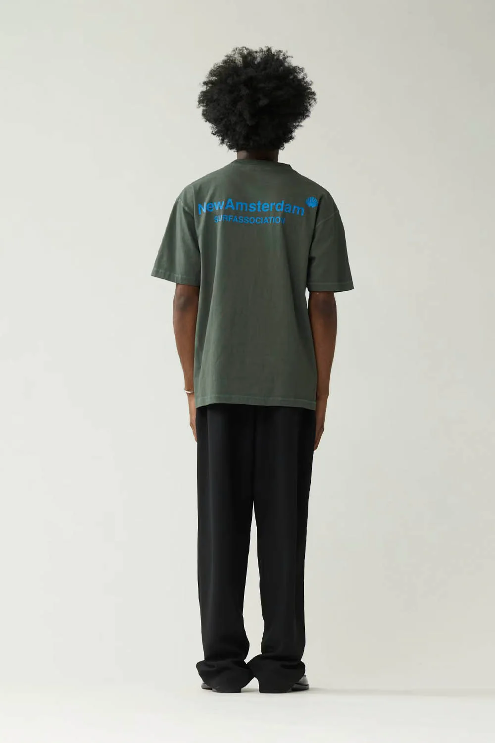 NEW AMSTERDAM SURF ASSOCIATION - LOGO TEE - TEAL DEEP SEA - Image 3