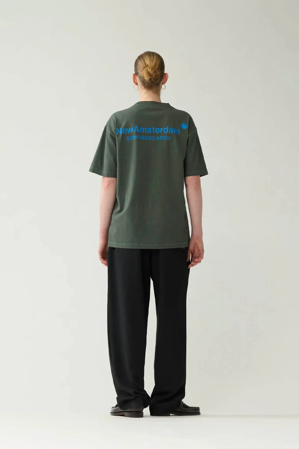 NEW AMSTERDAM SURF ASSOCIATION - LOGO TEE - TEAL DEEP SEA - Image 4