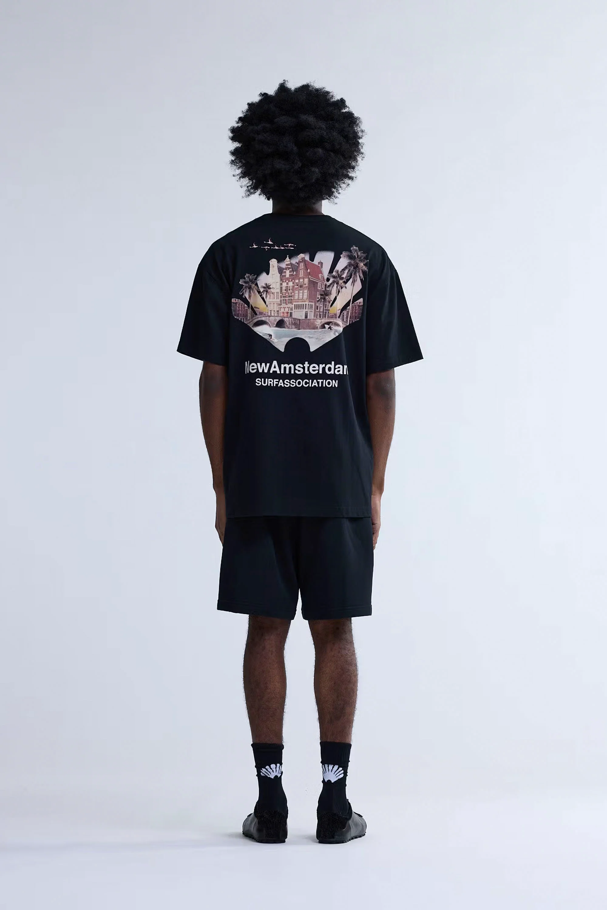 NEW AMSTERDAM SURF ASSOCIATION - TROPICAL TEE - BLACK - Image 2