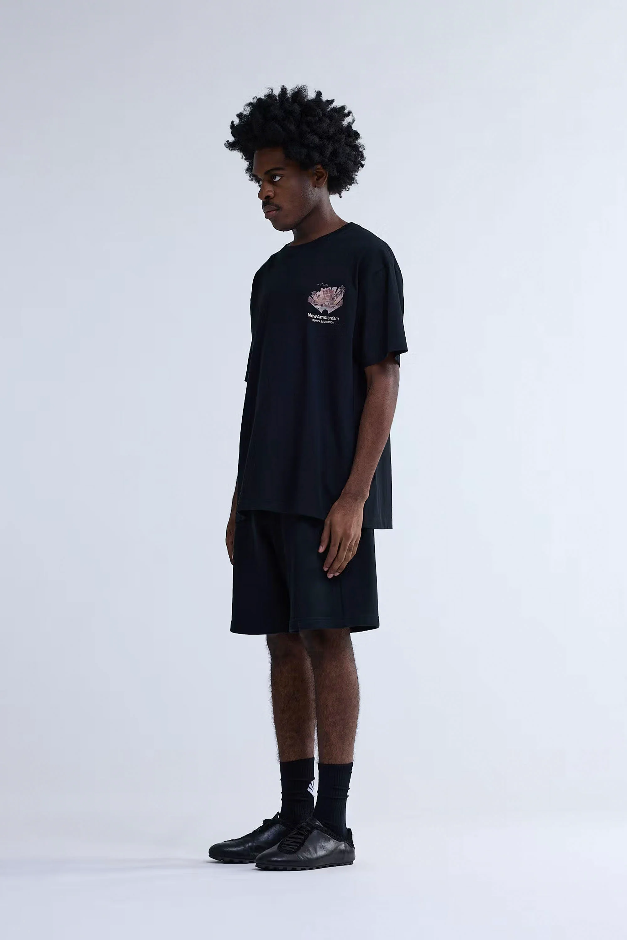 NEW AMSTERDAM SURF ASSOCIATION - TROPICAL TEE - BLACK - Image 3