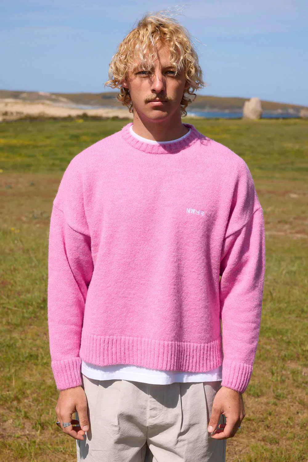 NOWHERE - BRUSHED PINK SWEATER - Image 3