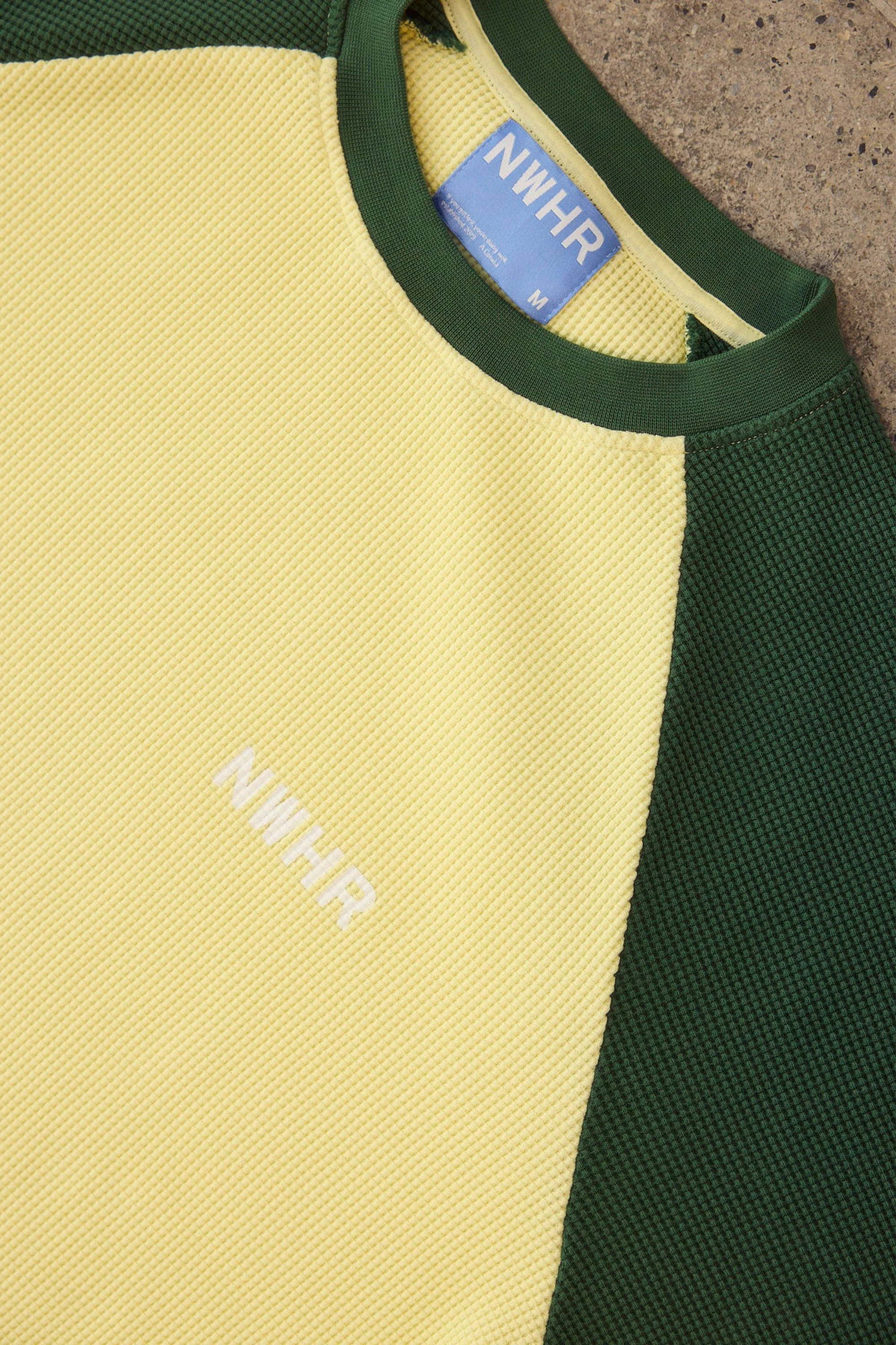 NOWHERE - GREEN WAFFLE CREWNECK