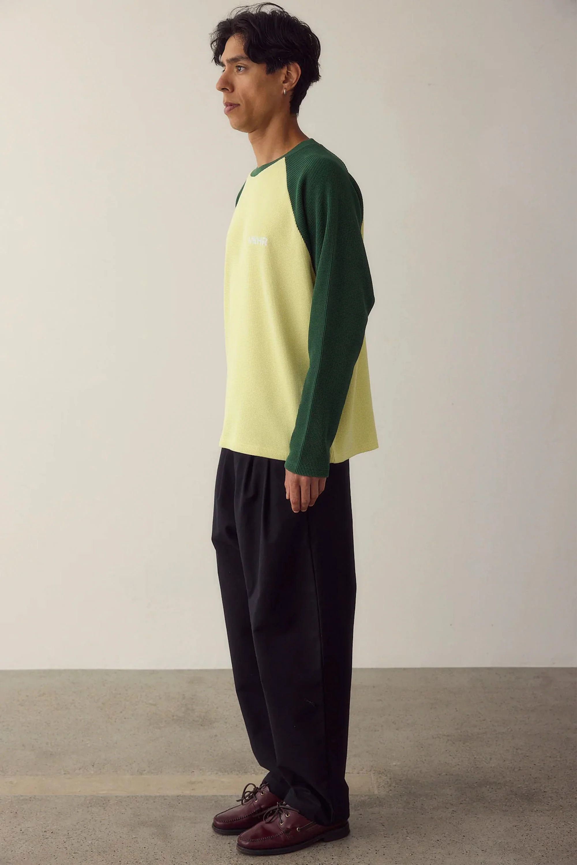 NOWHERE - GREEN WAFFLE CREWNECK - Image 4