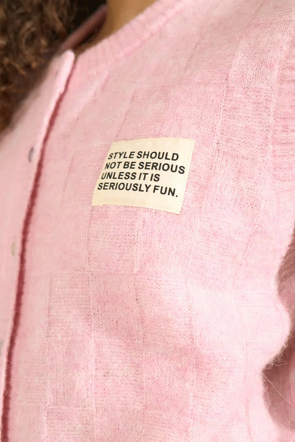 NÜMPH - NURIETTE CHECK VEST - PINK LADY - Image 4
