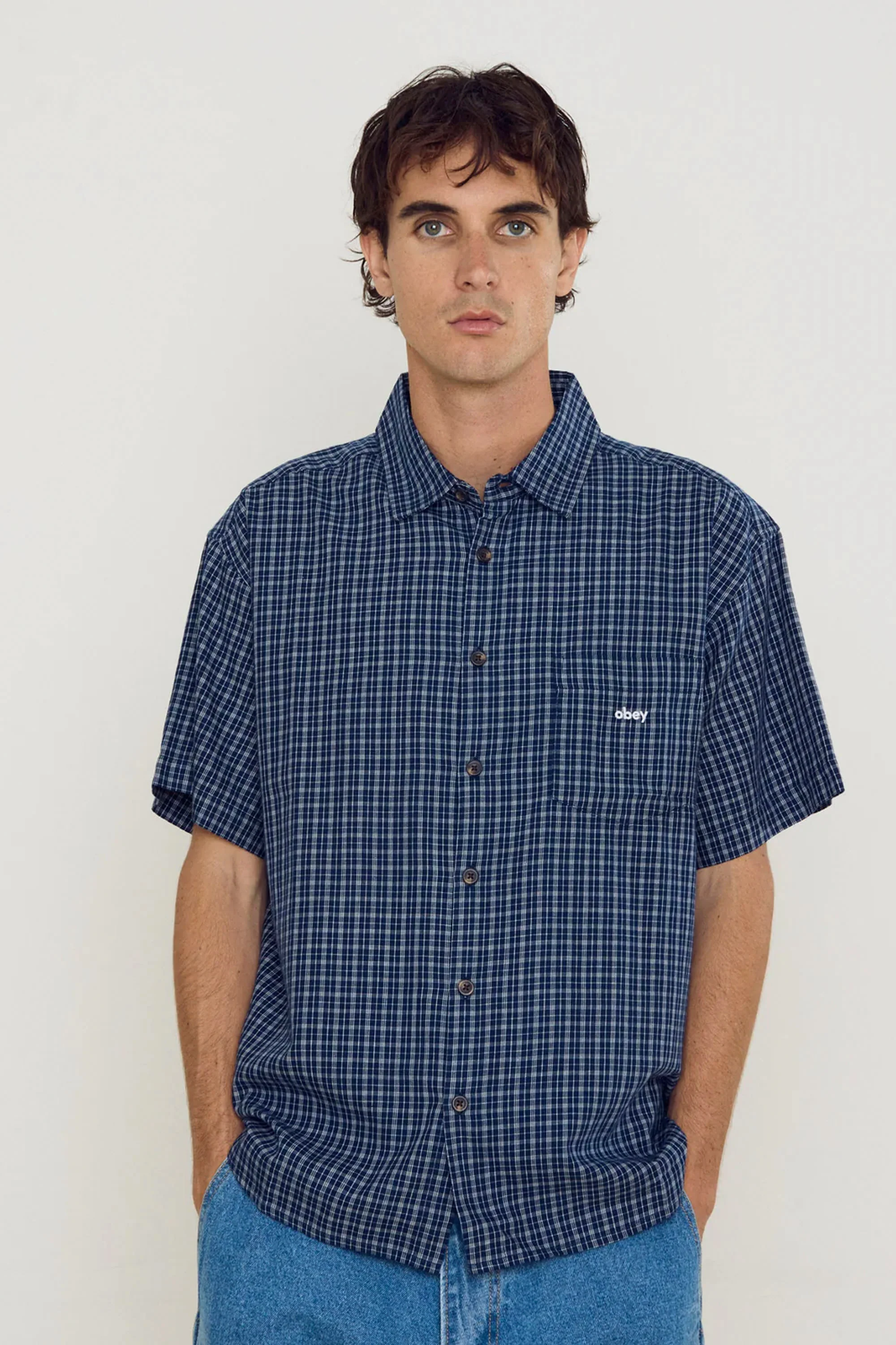 OBEY - BIGWIG IAN WOVEN - ACADEMY NAVY - Image 2