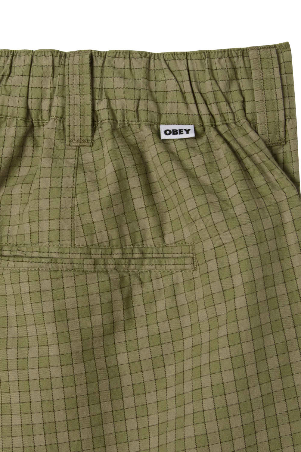 OBEY - COEN PLEATED PLAID SHORT - Image 3