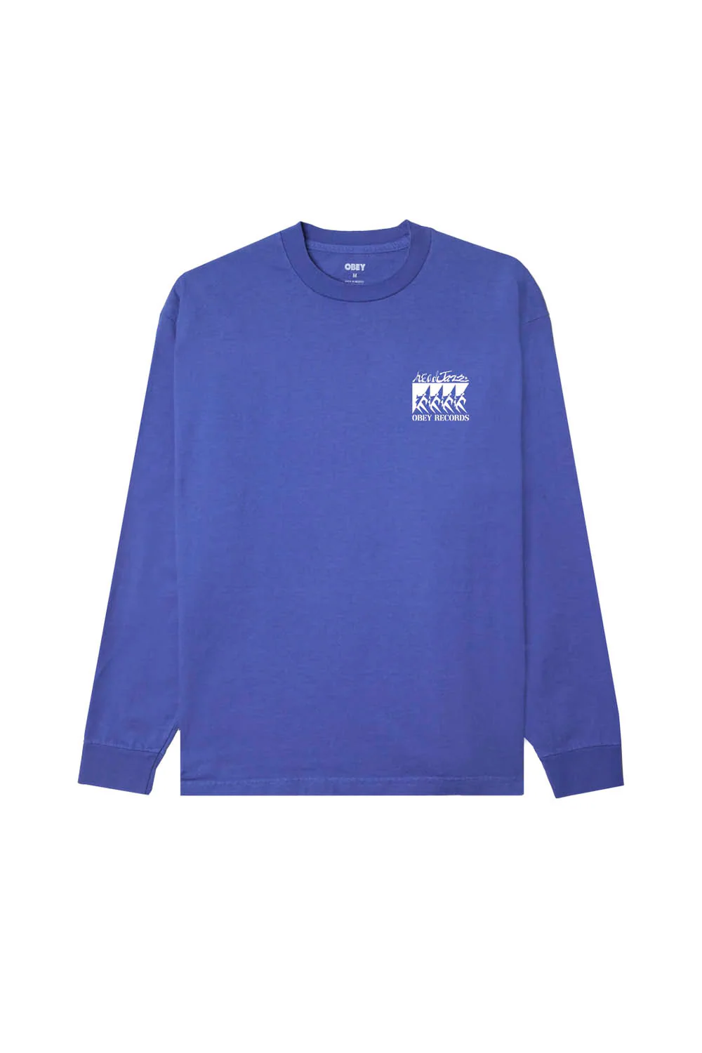 OBEY - COME TOGETHER LONG SLEEVE TEE - PIGMENT ELECTRIC INDIGO