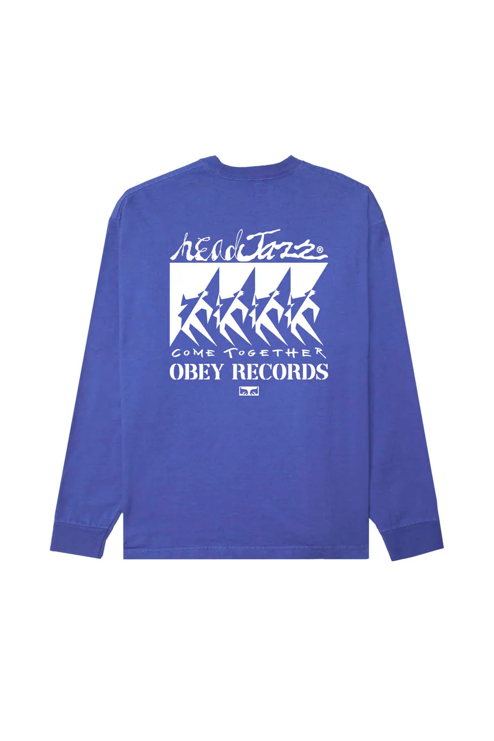 OBEY - COME TOGETHER LONG SLEEVE TEE - PIGMENT ELECTRIC INDIGO - Image 2