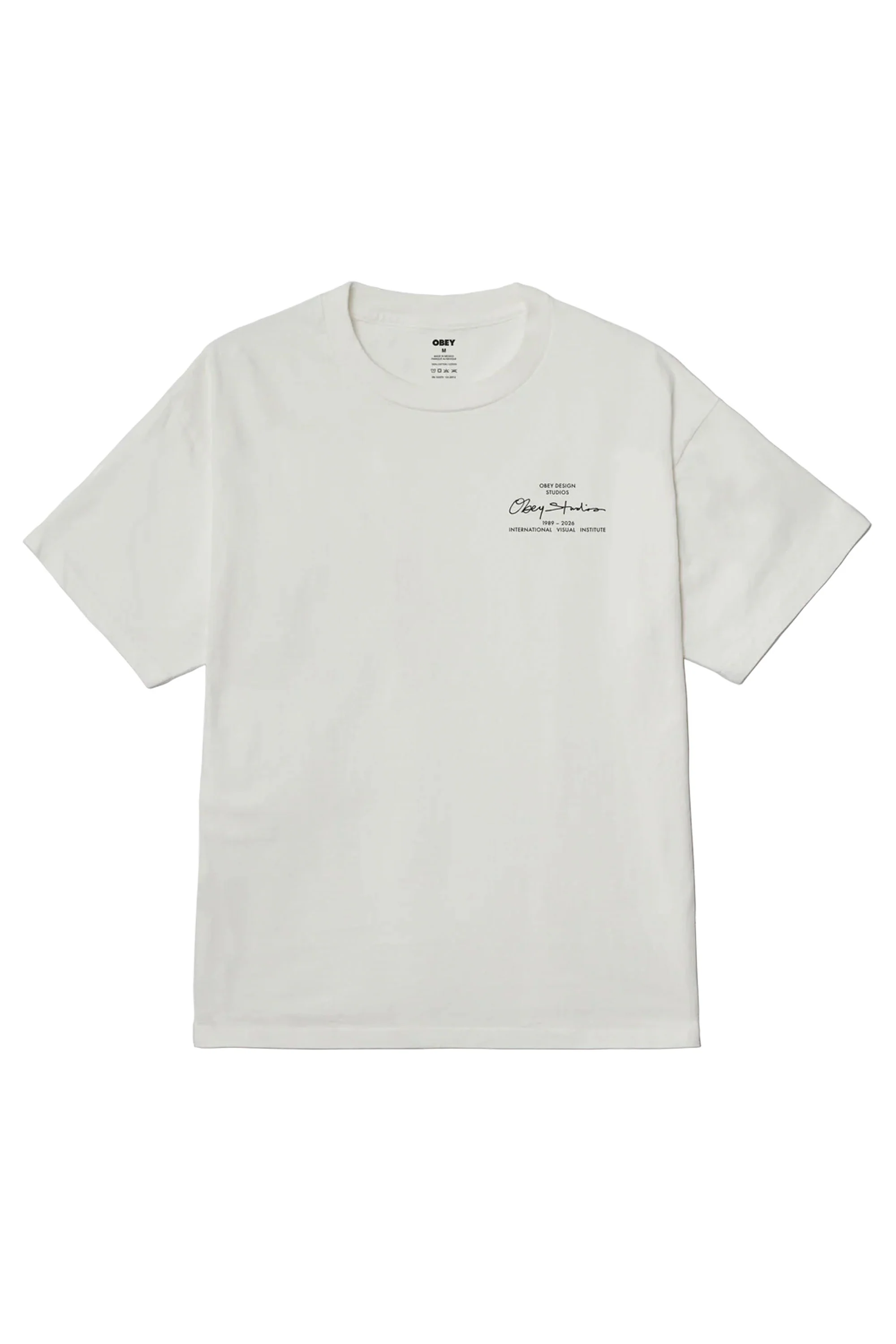 OBEY - OBEY INSTITUTE T-SHIRT - VINTAGE WHITE