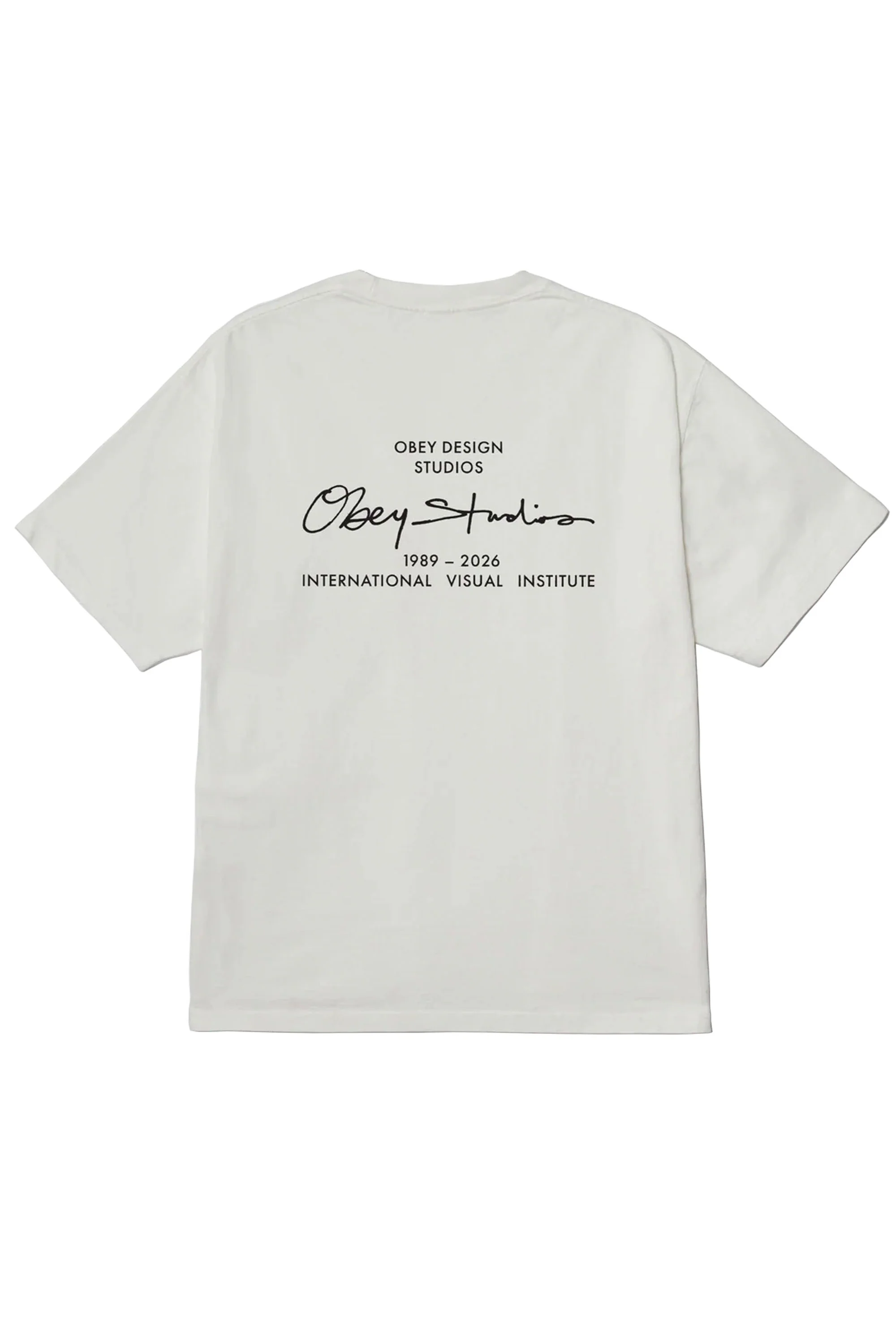 OBEY - OBEY INSTITUTE T-SHIRT - VINTAGE WHITE - Image 2