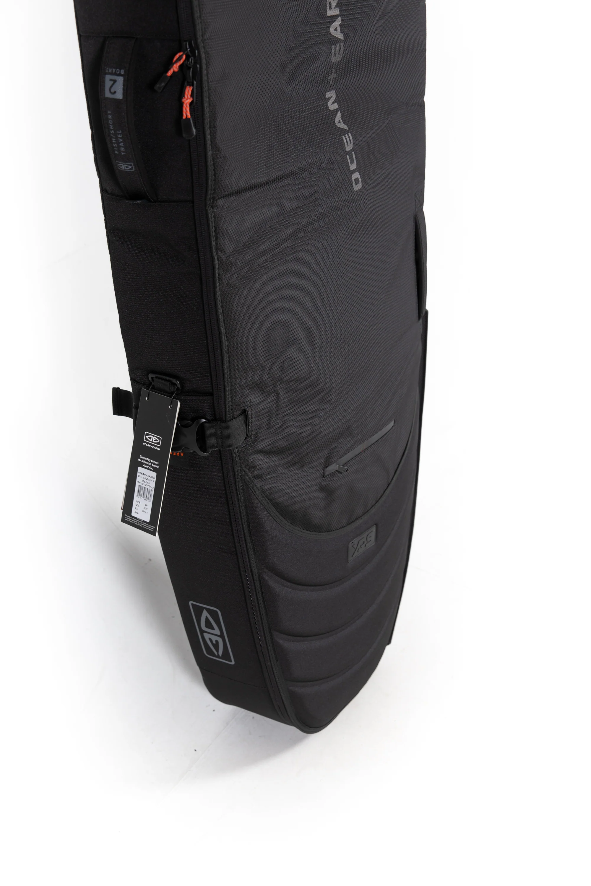 OCEAN+EARTH - 6.8 DOUBLE APEX FISH SHORTBOARD BAG - BLACK - Image 8
