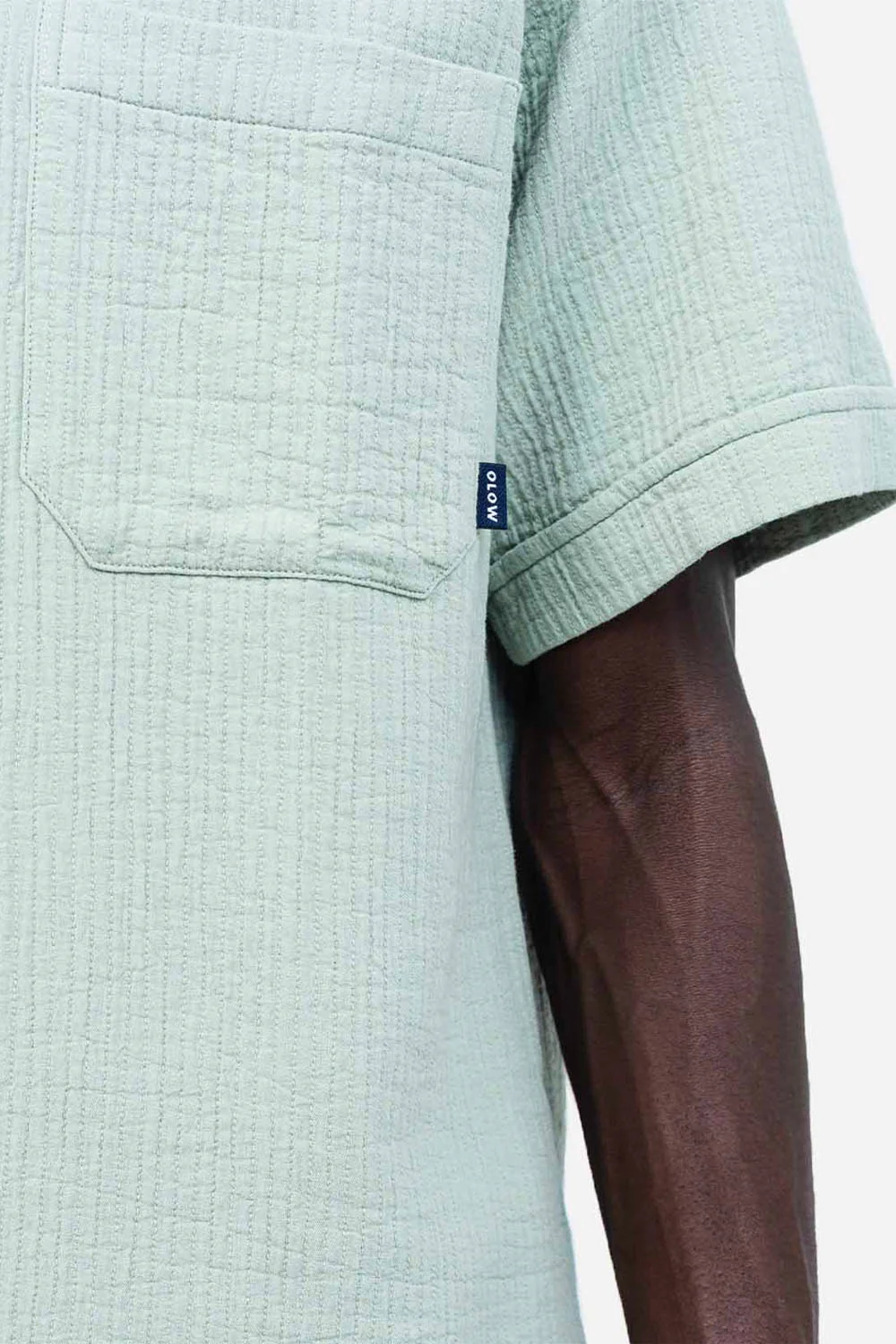 OLOW - LEWIS SHIRT - VERT CELADON - Image 4