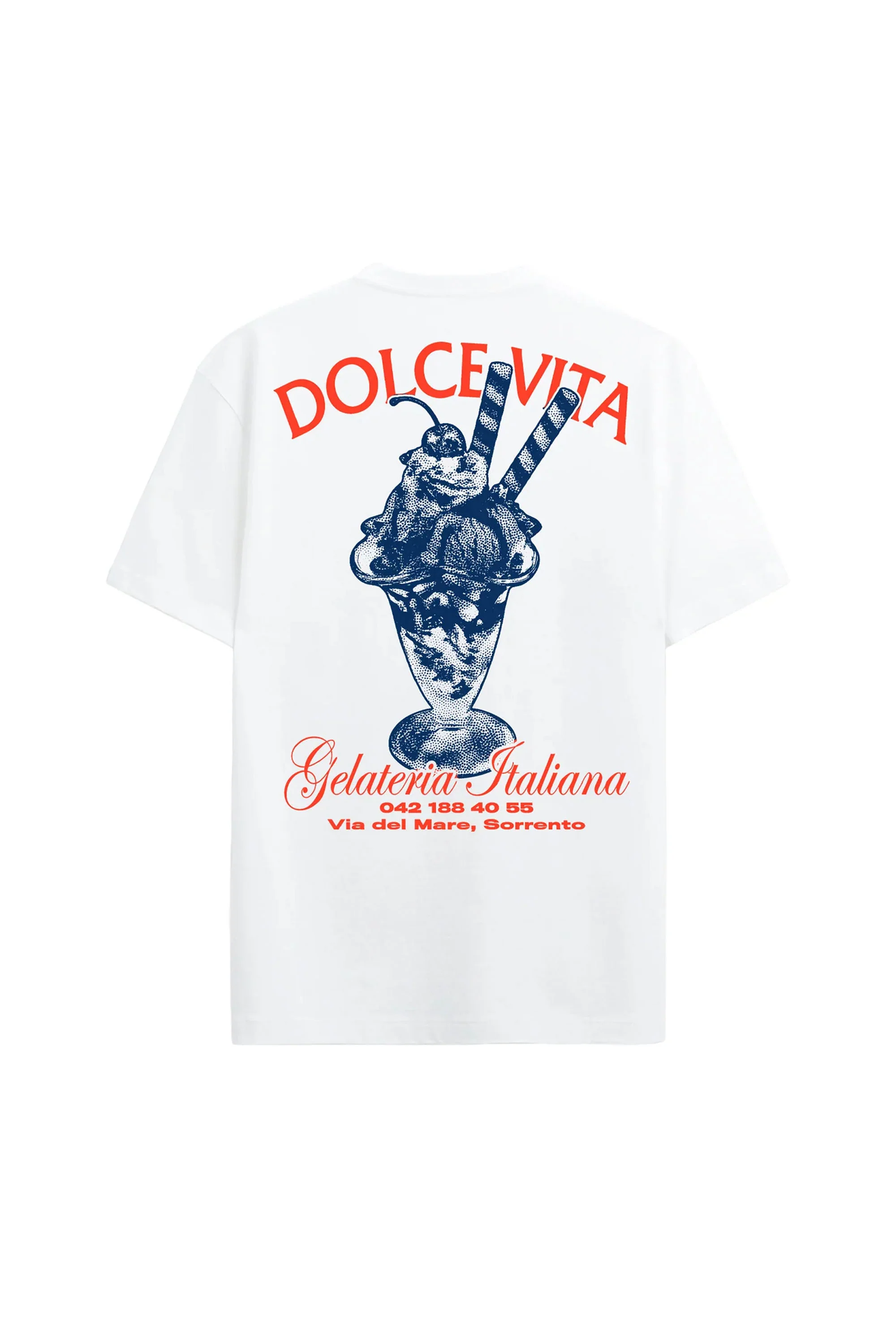 ON VACATION - GELATERIA T-SHIRT - WHITE