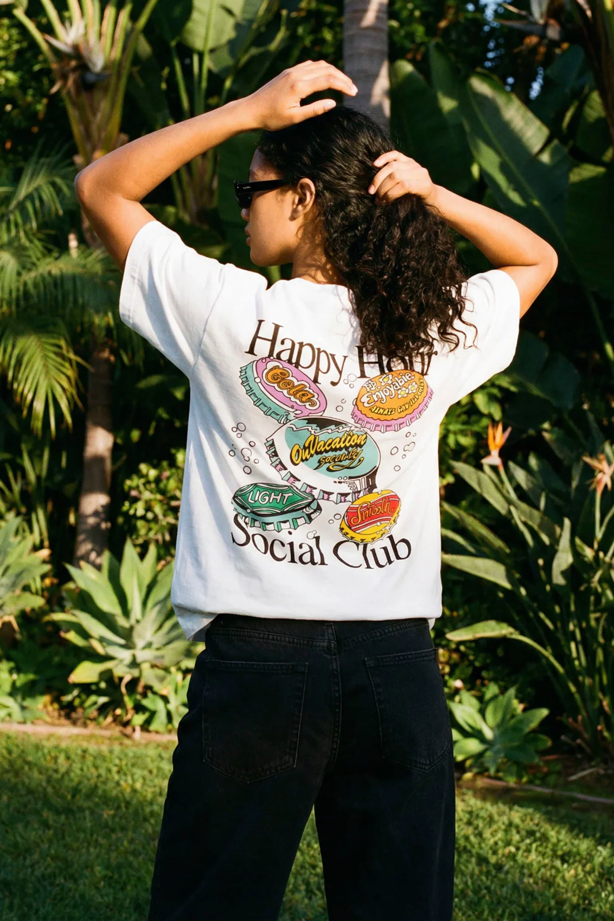 ON VACATION - HAPPY HOUR SOCIAL CLUB T-SHIRT - Image 6