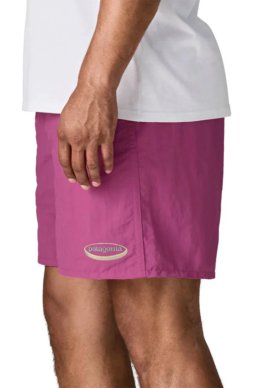 PATAGONIA - BAGGIES SHORT 5" - OVAL LOGO/FADED MAGENTA - Image 3