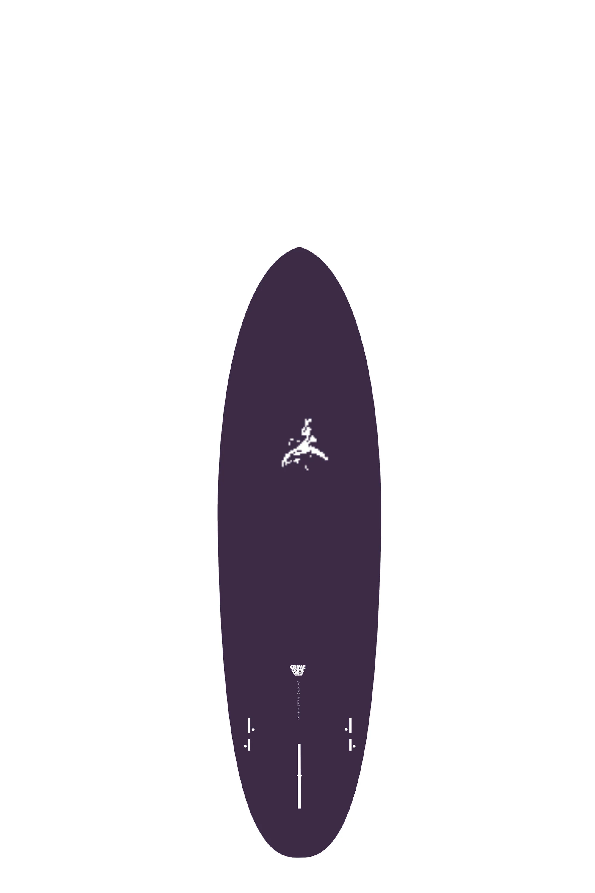 PRE ORDER | Crime Surfboards - GOTHIC DOLPHINS - BLACK VIOLET - 6'6" x 21.75" x 2.85" x 45.L - Image 2