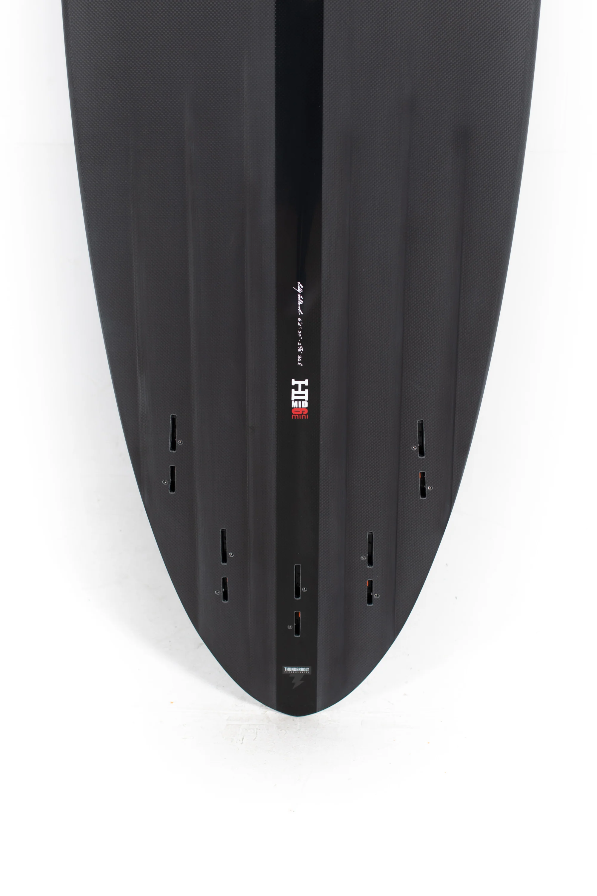 Harley Ingleby Surfboards - Mid 6 Mini - Full Carbon - Thunderbolt Black - 6'4" x 20" x 2 5/8" - 36L - Image 8