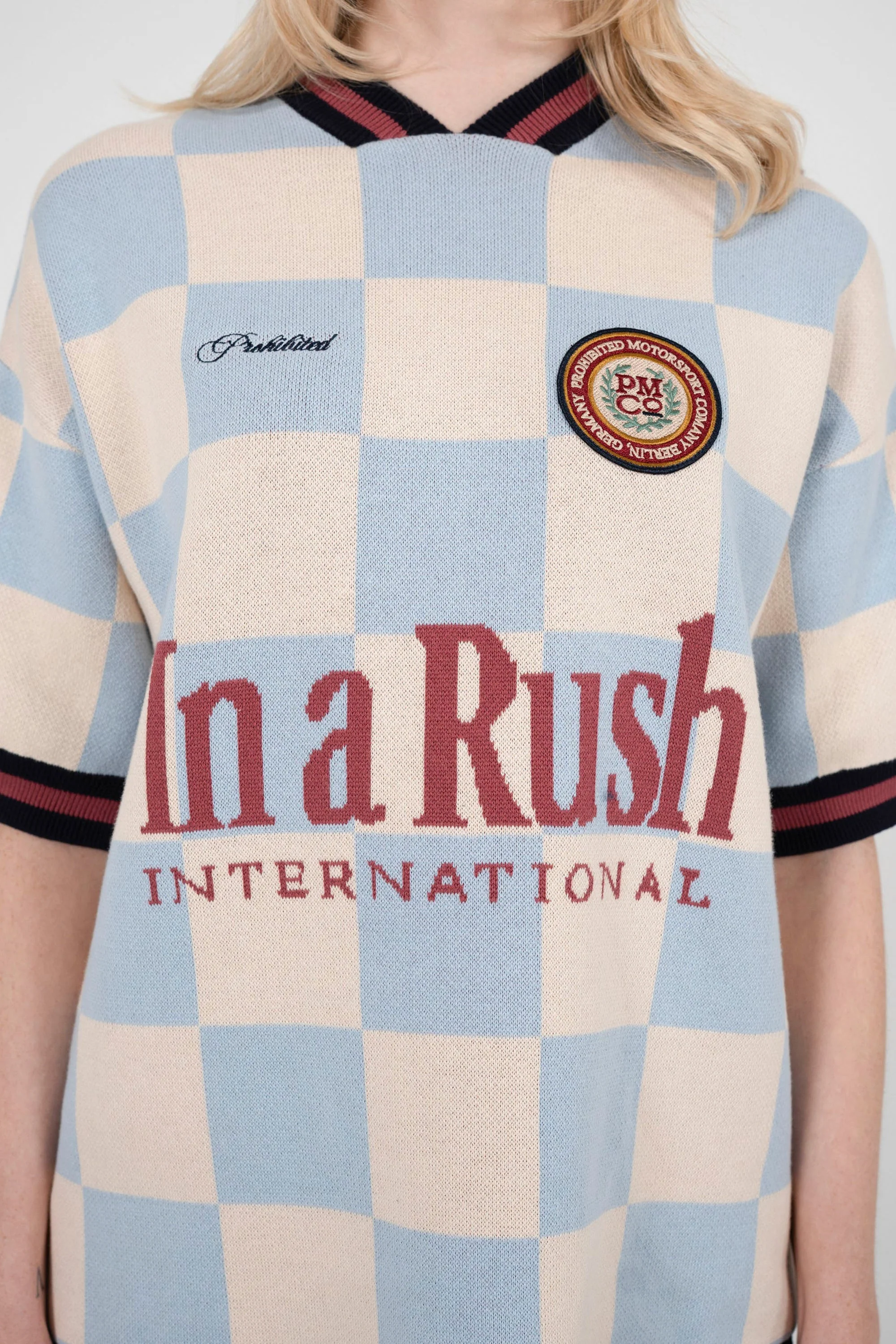PROHIBITED - VICTORY KNIT TRIKOT - BLUE - Image 4