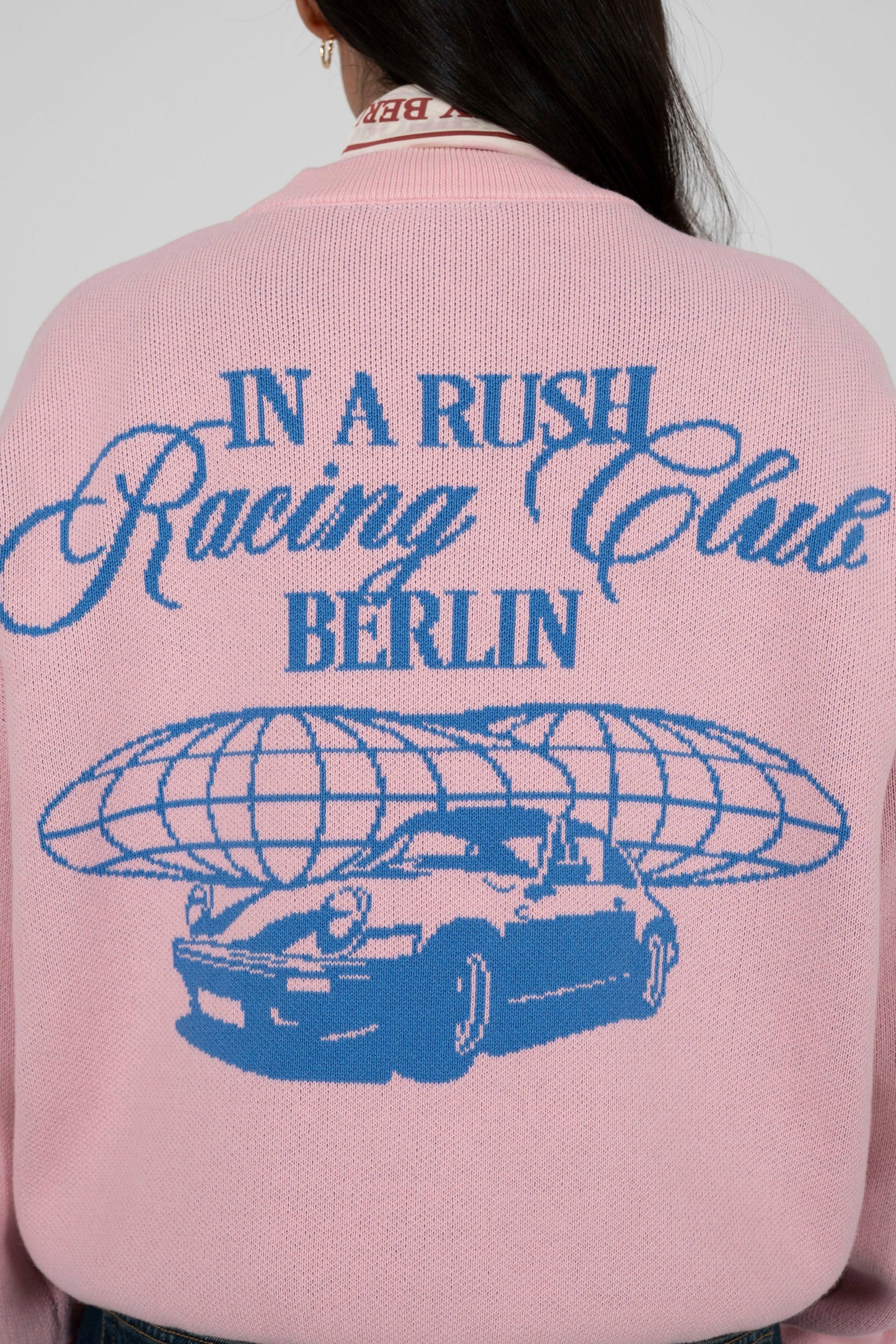 PROHIBITED - VORTEX KNIT SWEATER - ROSE - Image 5