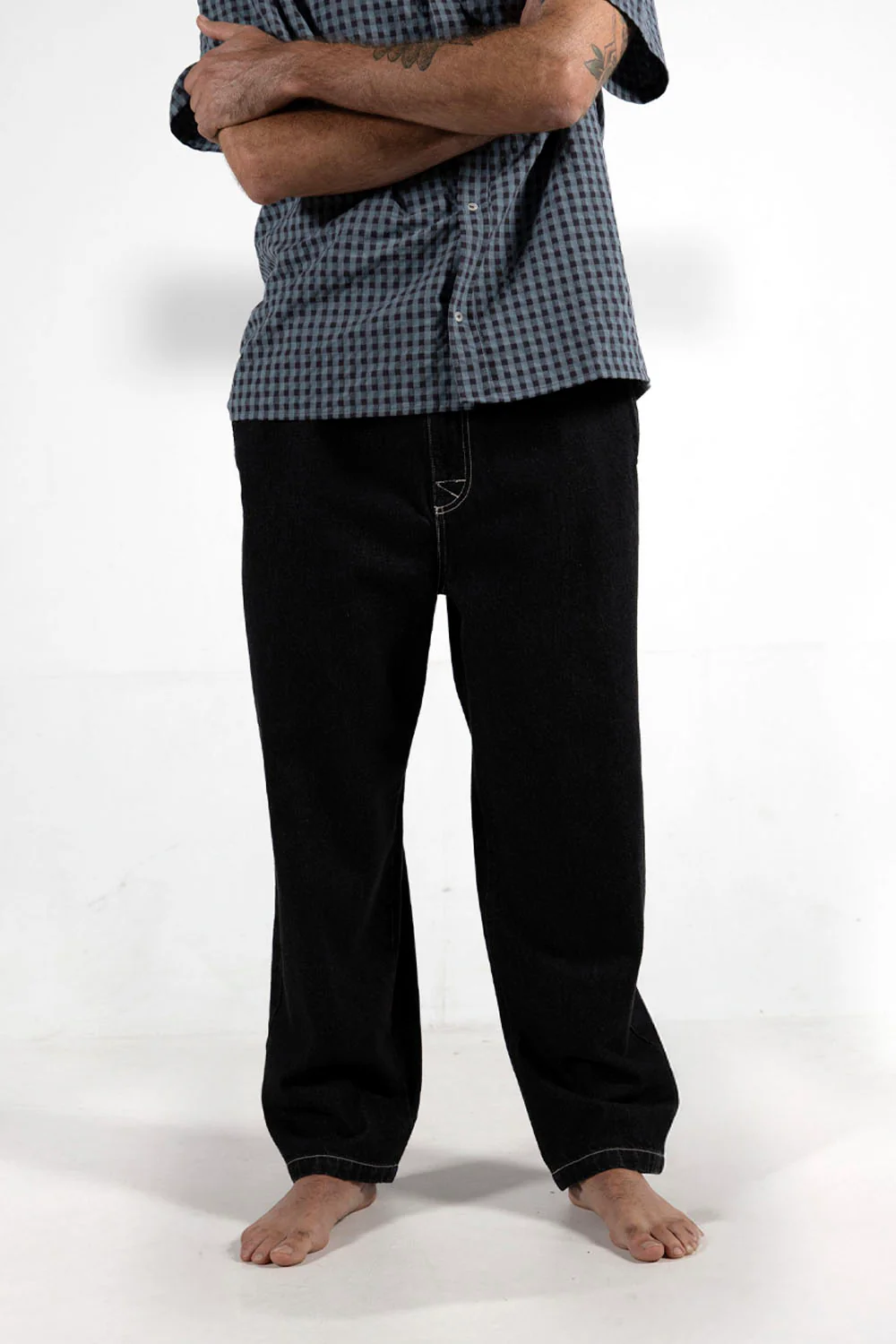 PUKAS - CONTRAST DENIM PANT - Image 2