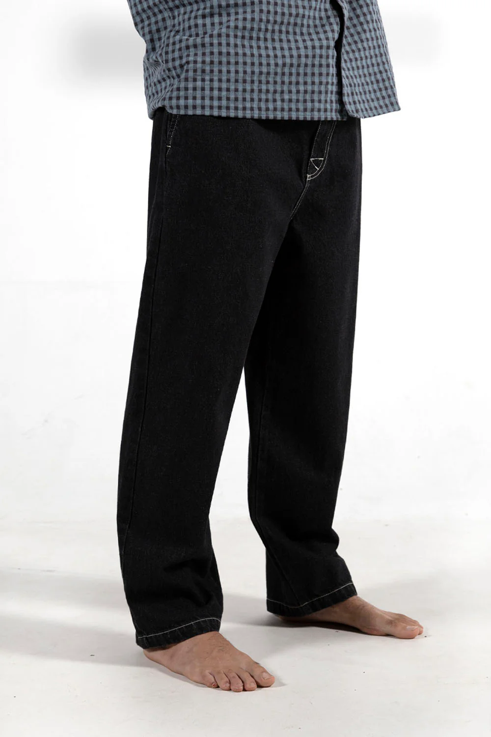 PUKAS - CONTRAST DENIM PANT - Image 3